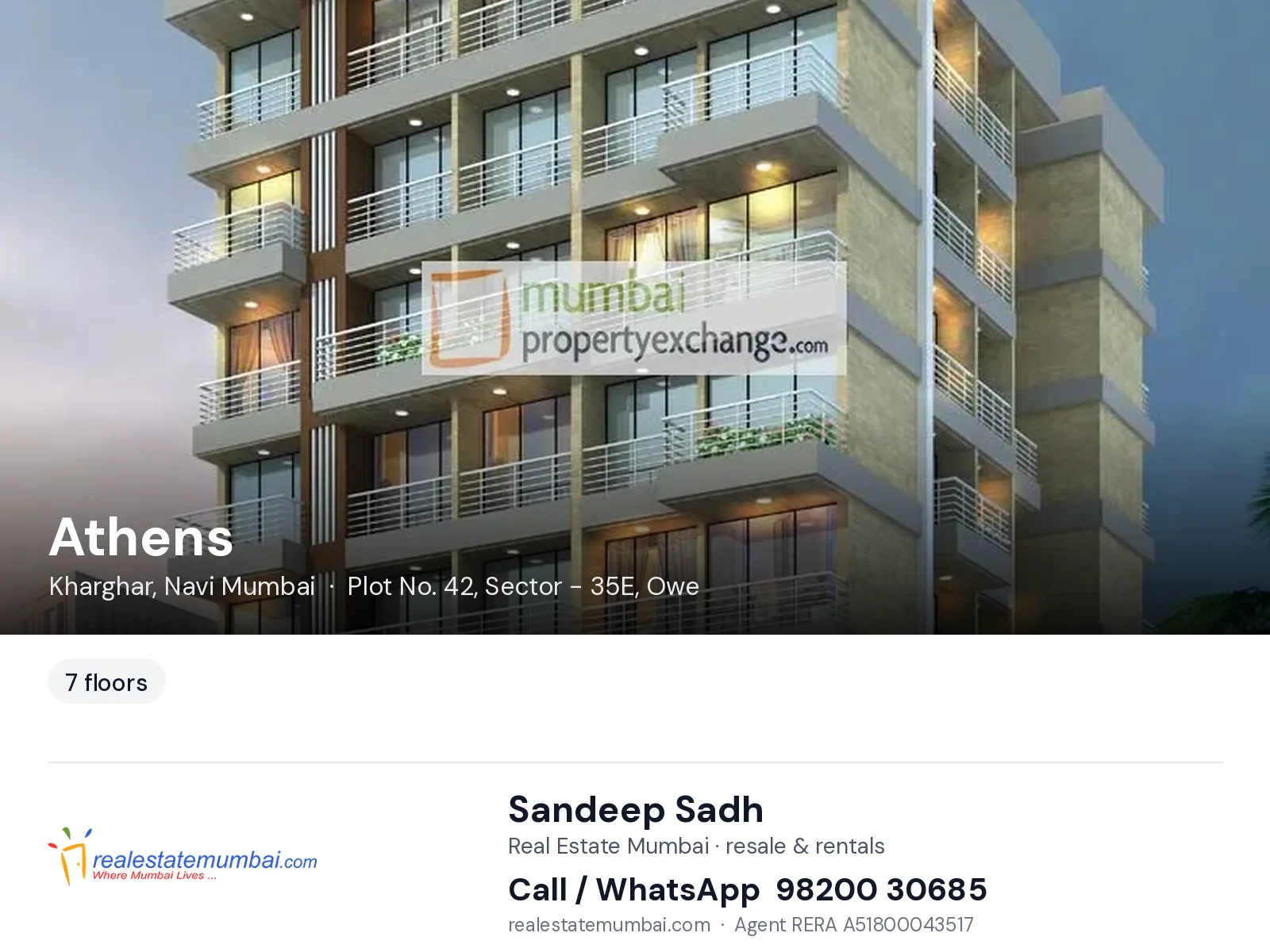 Athens, Kharghar, Navi Mumbai — flats | Real Estate Mumbai, Sandeep Sadh 98200 30685