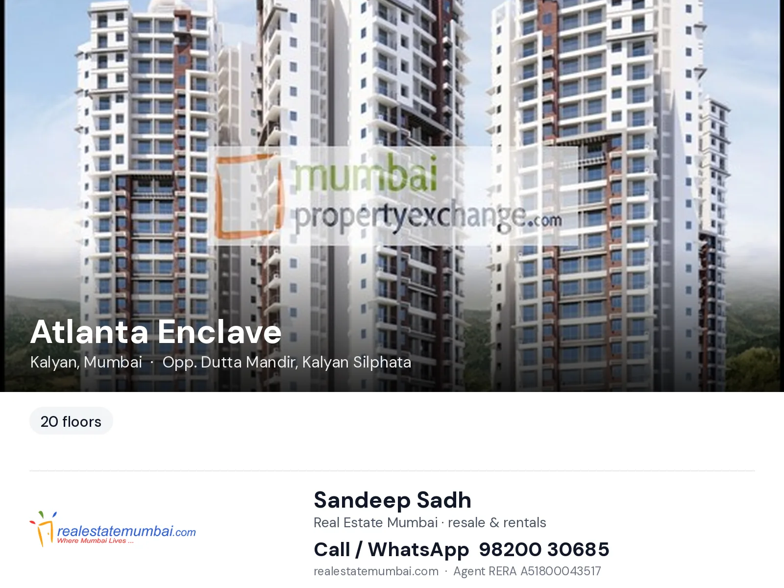 Atlanta Enclave, Kalyan, Mumbai — flats | Real Estate Mumbai, Sandeep Sadh 98200 30685