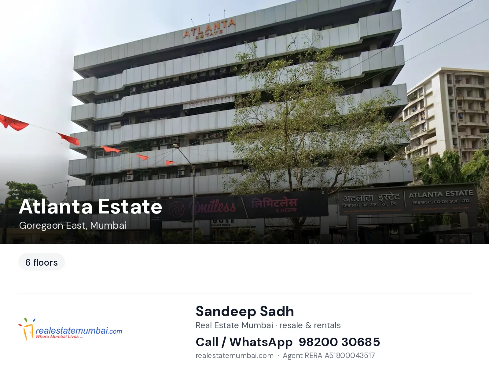 Atlanta Estate, Goregaon East, Mumbai — flats | Real Estate Mumbai, Sandeep Sadh 98200 30685