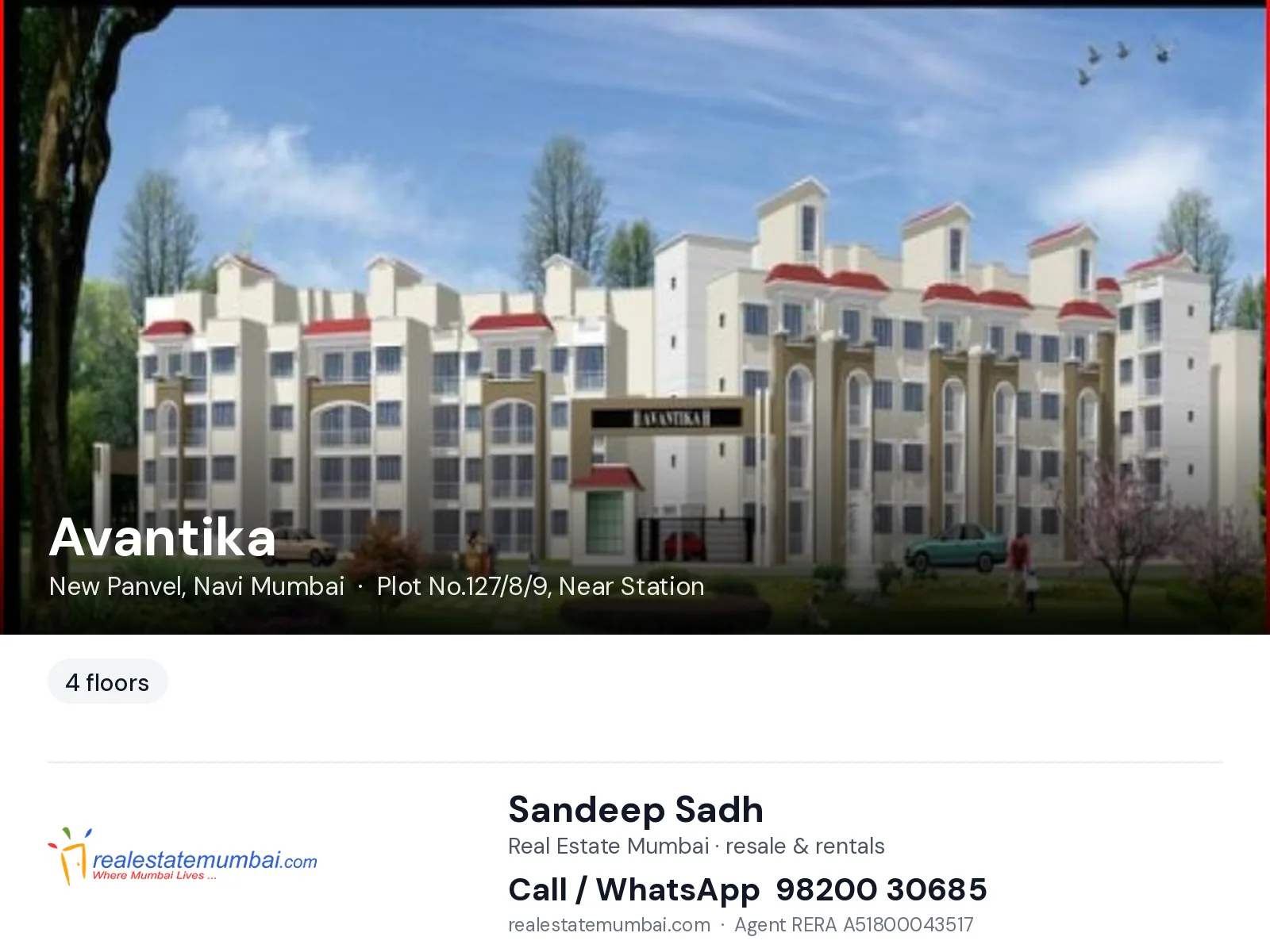 Avantika, New Panvel, Navi Mumbai — flats | Real Estate Mumbai, Sandeep Sadh 98200 30685