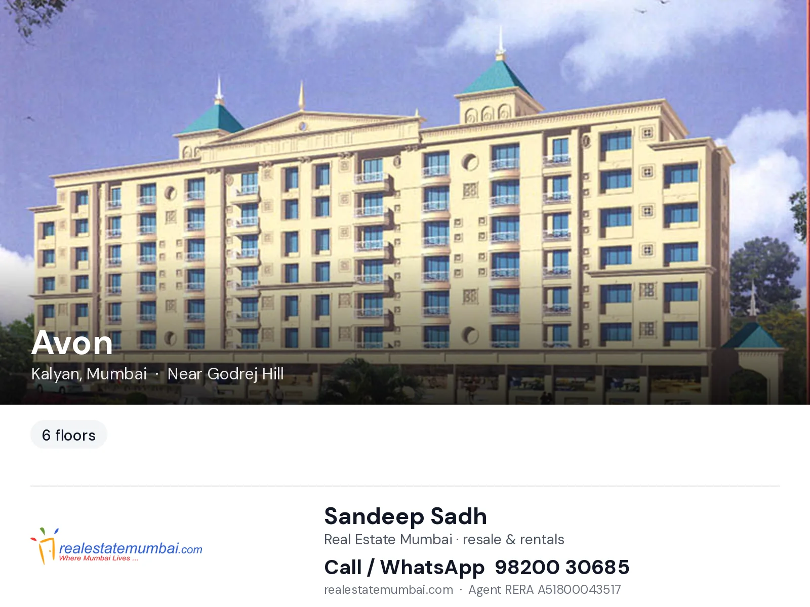 Avon, Kalyan, Mumbai — flats | Real Estate Mumbai, Sandeep Sadh 98200 30685