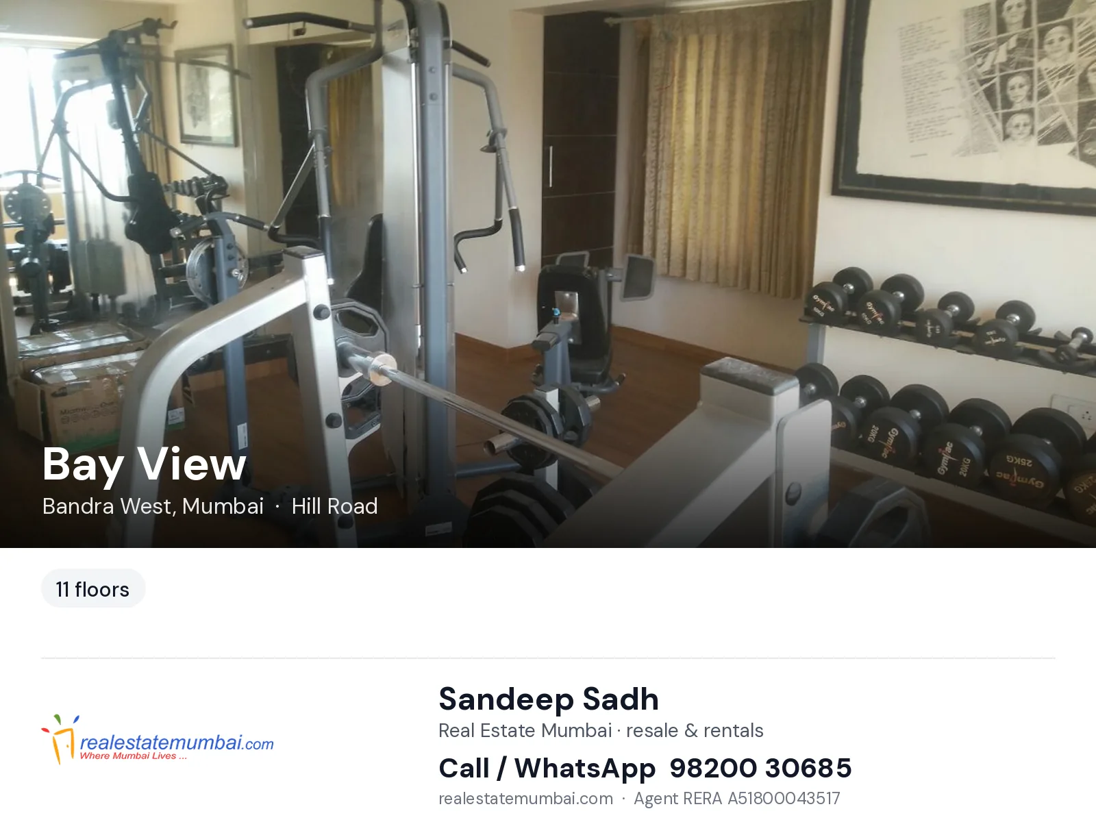 Bay View, Bandra West, Mumbai — flats | Real Estate Mumbai, Sandeep Sadh 98200 30685