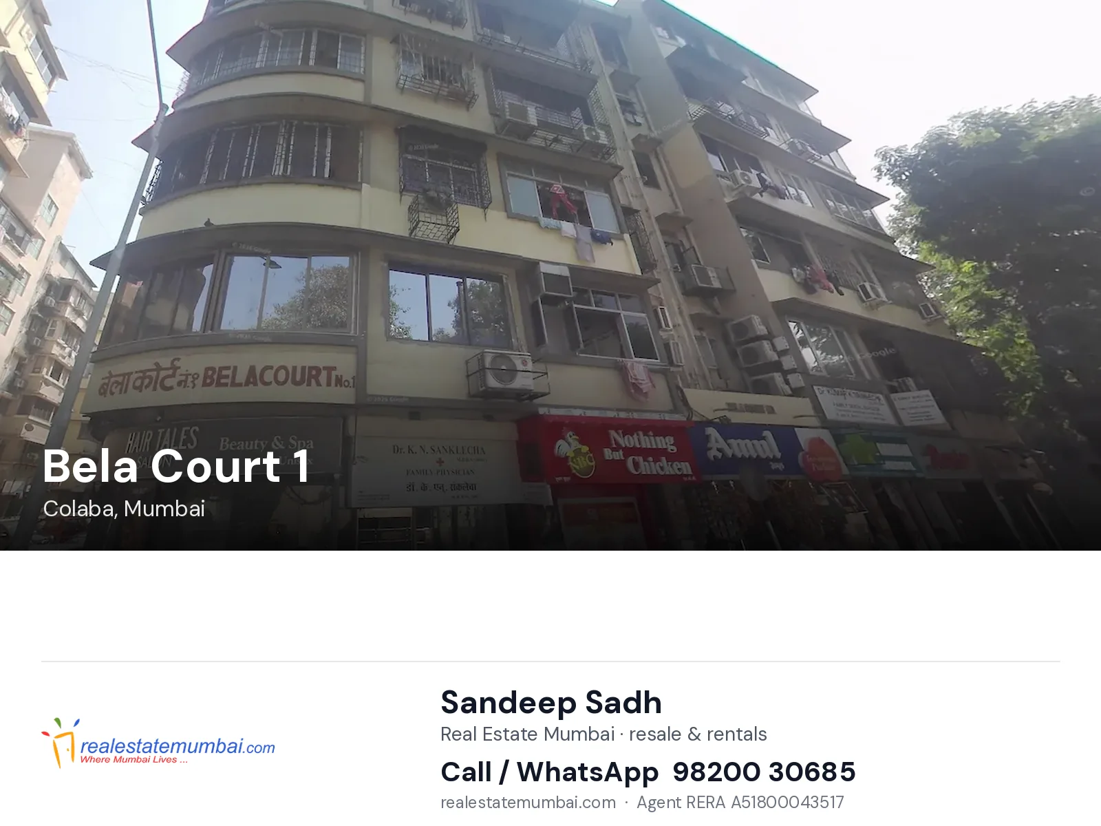 Bela Court 1, Colaba, Mumbai — flats | Real Estate Mumbai, Sandeep Sadh 98200 30685