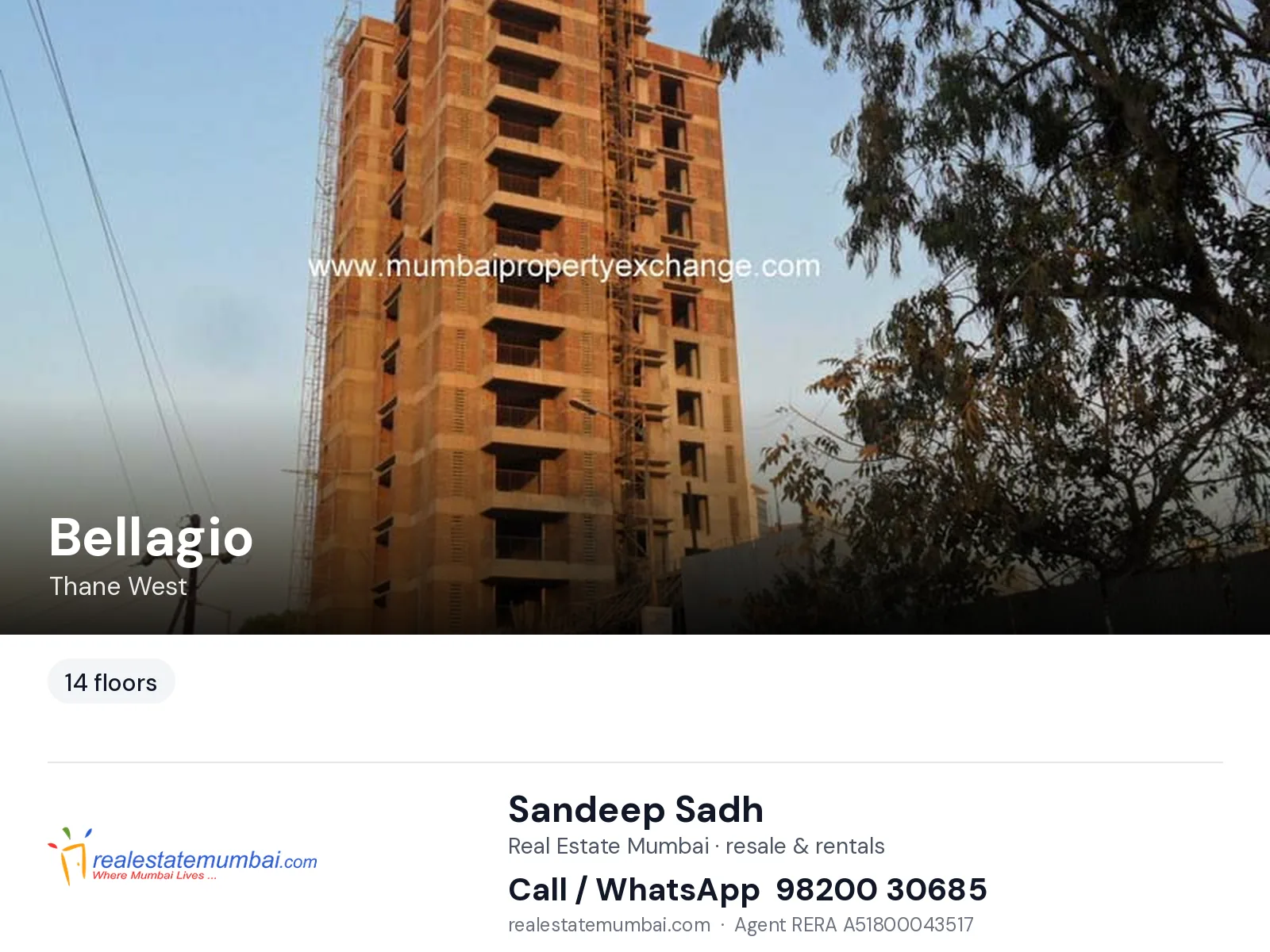 Bellagio, Thane West — flats | Real Estate Mumbai, Sandeep Sadh 98200 30685
