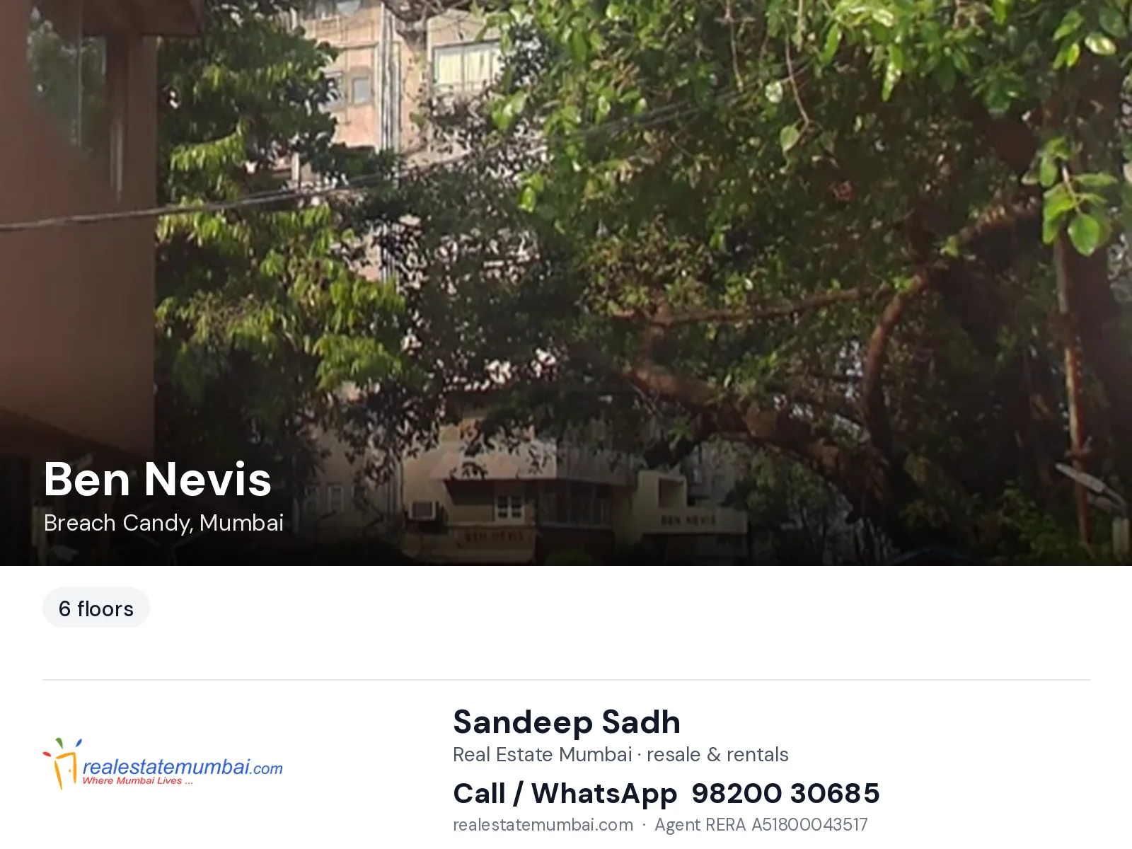 Ben Nevis, Breach Candy, Mumbai — flats | Real Estate Mumbai, Sandeep Sadh 98200 30685