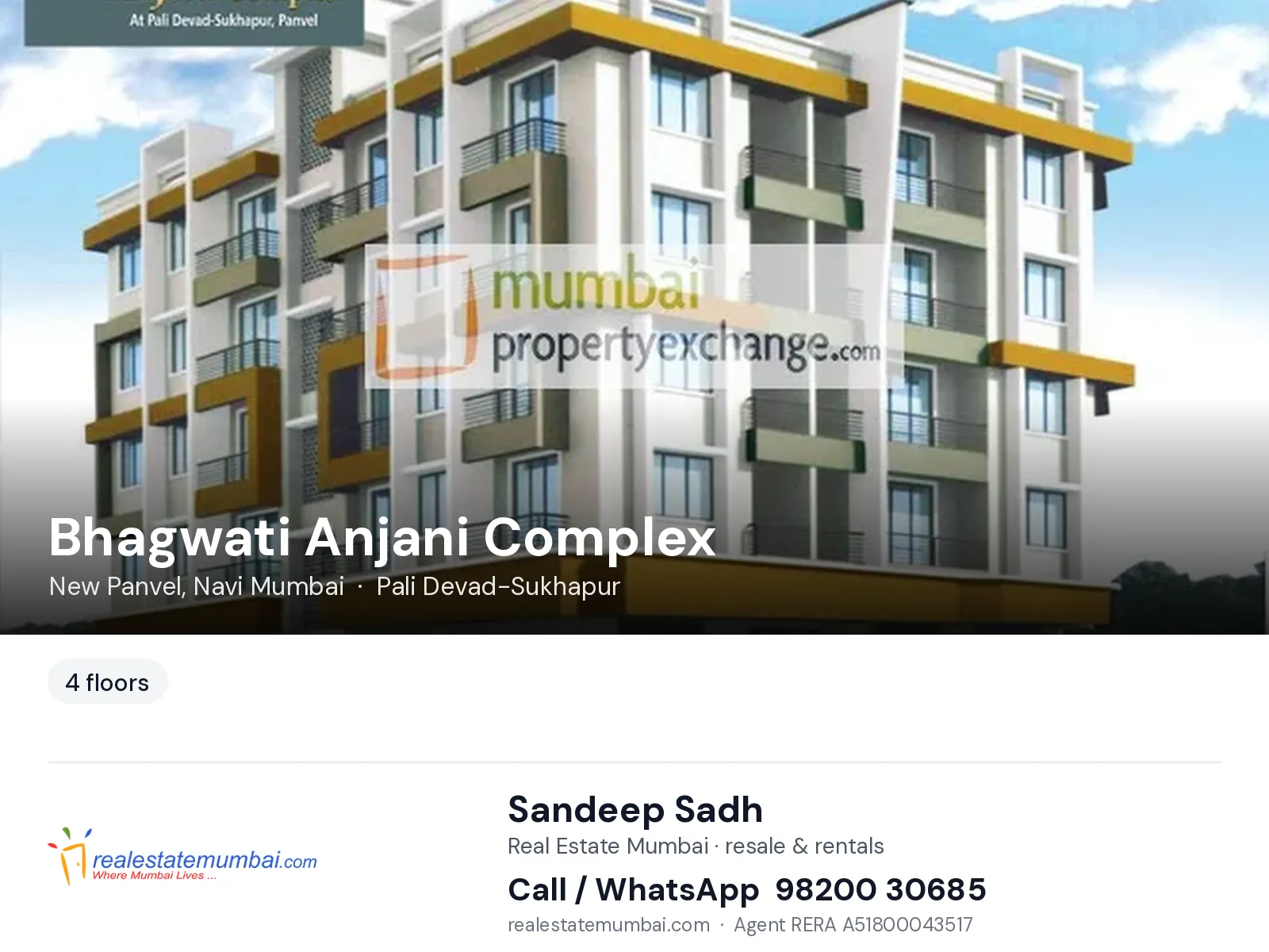 Bhagwati Anjani Complex, New Panvel, Navi Mumbai — flats | Real Estate Mumbai, Sandeep Sadh 98200 30685
