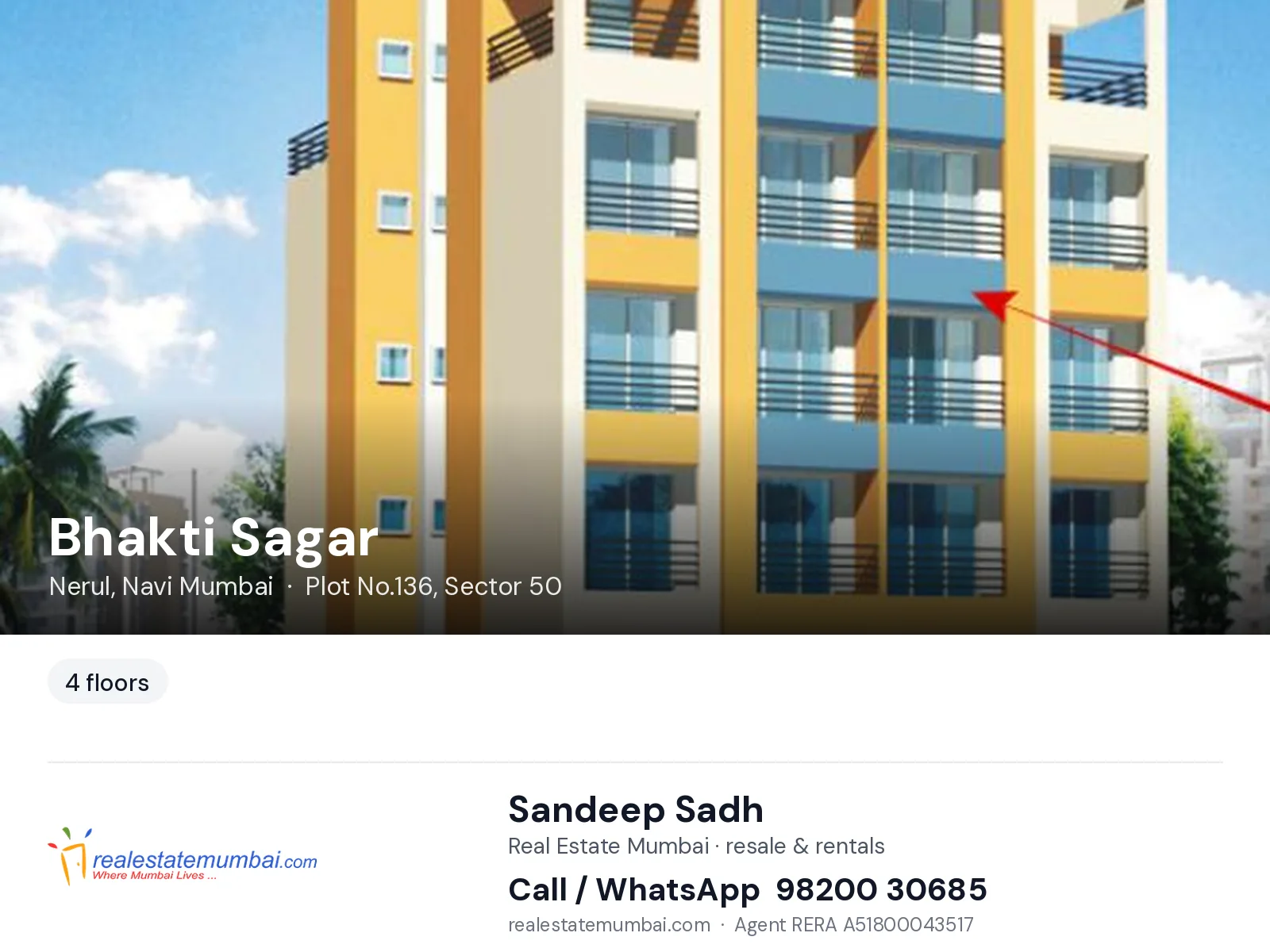 Bhakti Sagar, Nerul, Navi Mumbai — flats | Real Estate Mumbai, Sandeep Sadh 98200 30685