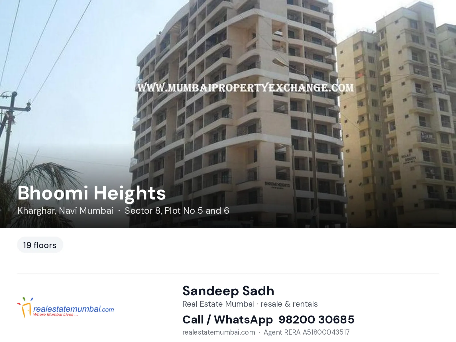 Bhoomi Heights, Kharghar, Navi Mumbai — flats | Real Estate Mumbai, Sandeep Sadh 98200 30685