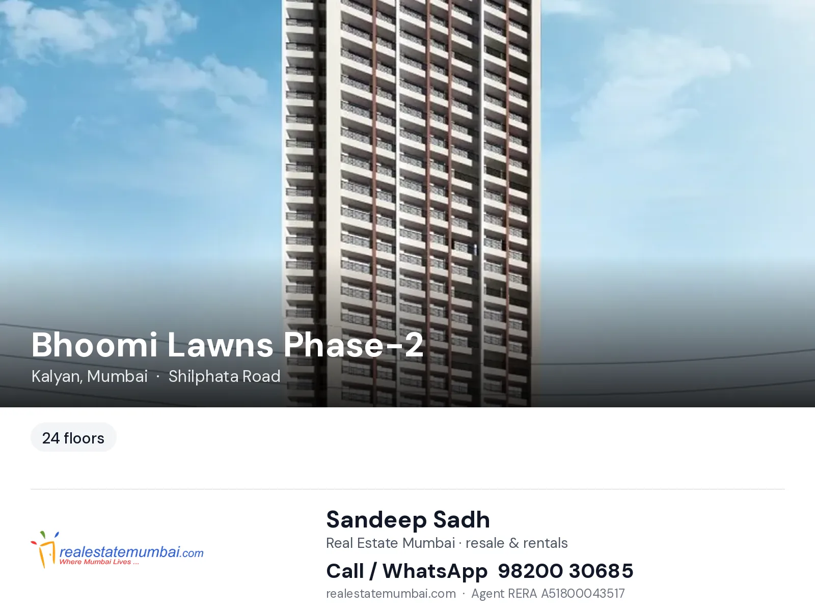Bhoomi Lawns Phase-2, Kalyan, Mumbai — flats | Real Estate Mumbai, Sandeep Sadh 98200 30685