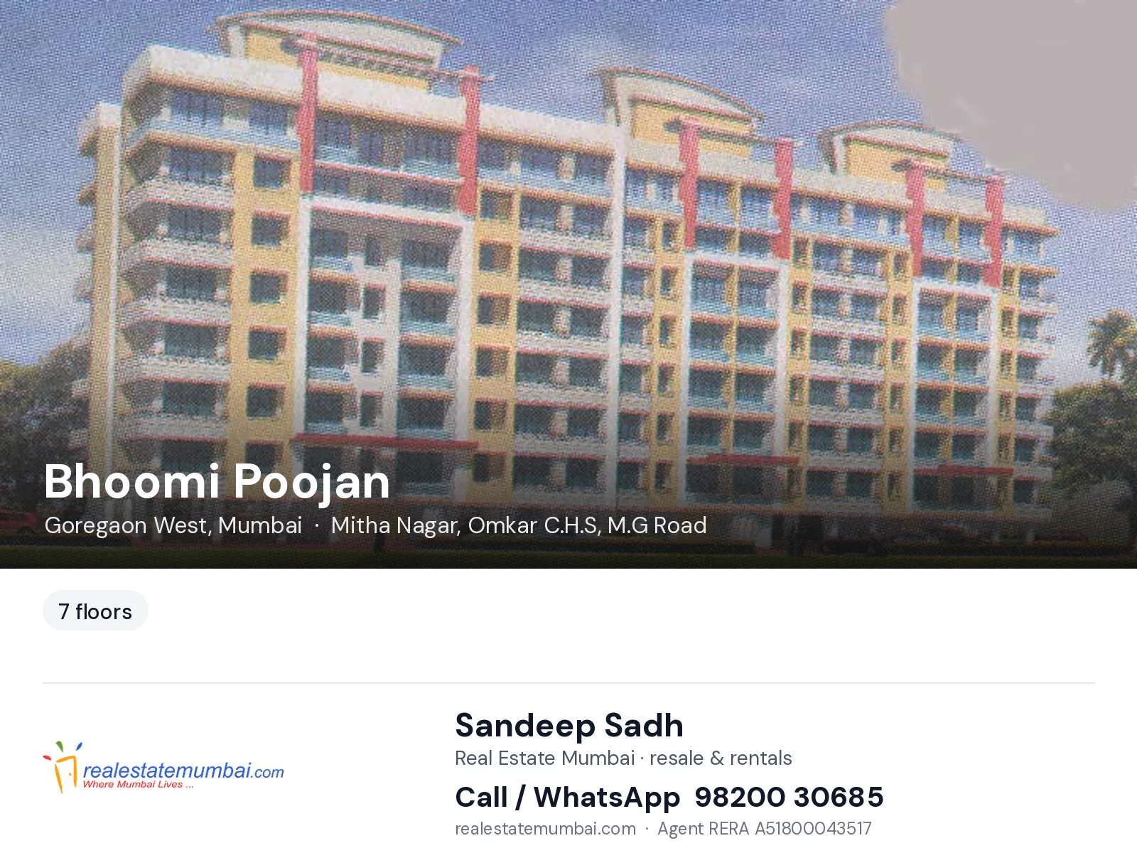 Bhoomi Poojan, Goregaon West, Mumbai — flats | Real Estate Mumbai, Sandeep Sadh 98200 30685