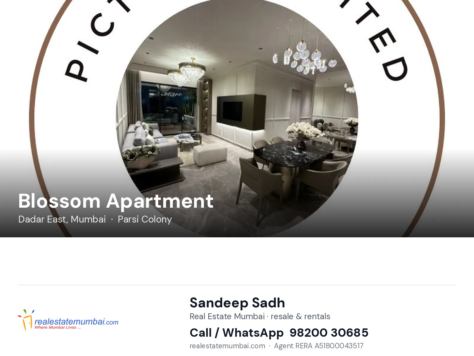 Blossom Apartment, Dadar East, Mumbai — flats | Real Estate Mumbai, Sandeep Sadh 98200 30685