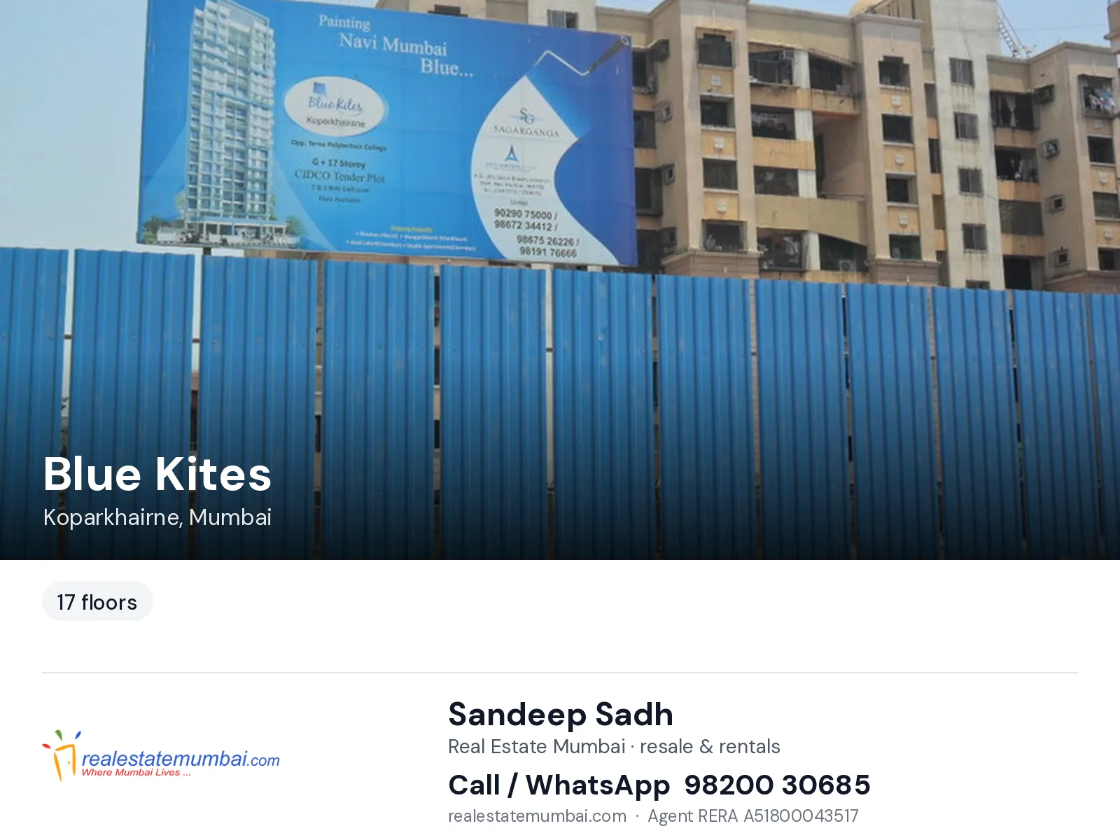 Blue Kites, Koparkhairne, Mumbai — flats | Real Estate Mumbai, Sandeep Sadh 98200 30685