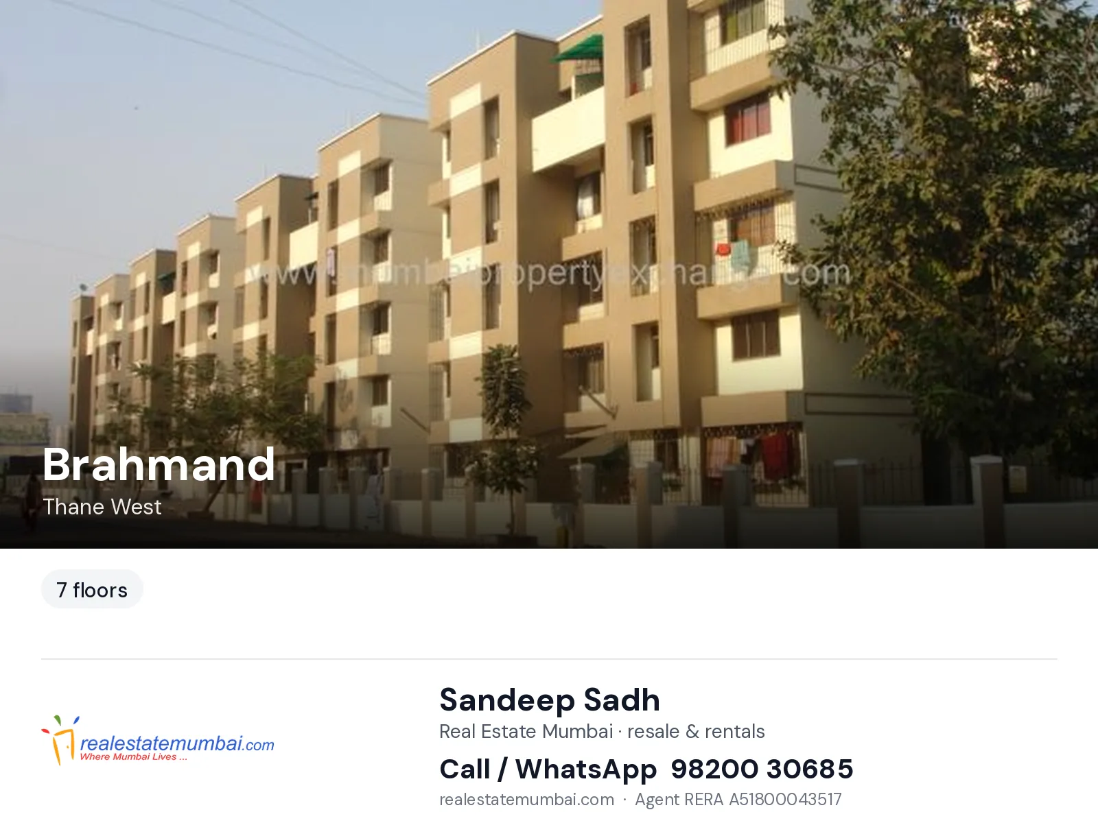 Brahmand, Thane West — flats | Real Estate Mumbai, Sandeep Sadh 98200 30685