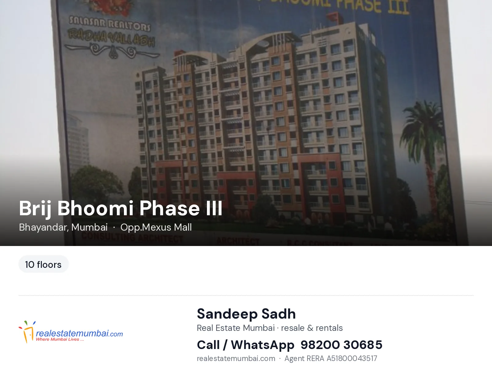 Brij Bhoomi Phase III, Bhayandar, Mumbai — flats | Real Estate Mumbai, Sandeep Sadh 98200 30685
