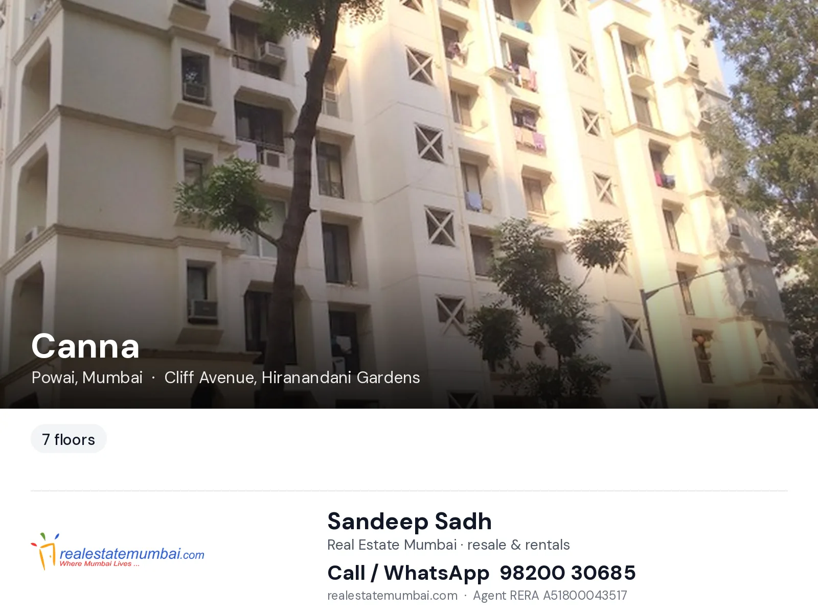 Canna, Powai, Mumbai — flats | Real Estate Mumbai, Sandeep Sadh 98200 30685