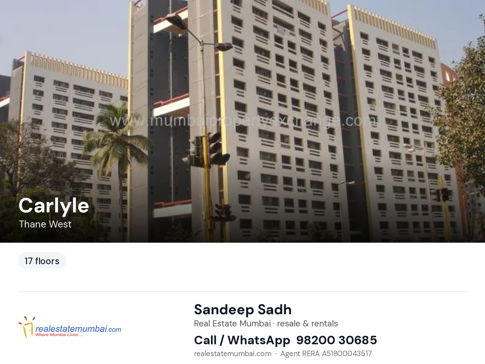 Carlyle, Thane West — flats | Real Estate Mumbai, Sandeep Sadh 98200 30685