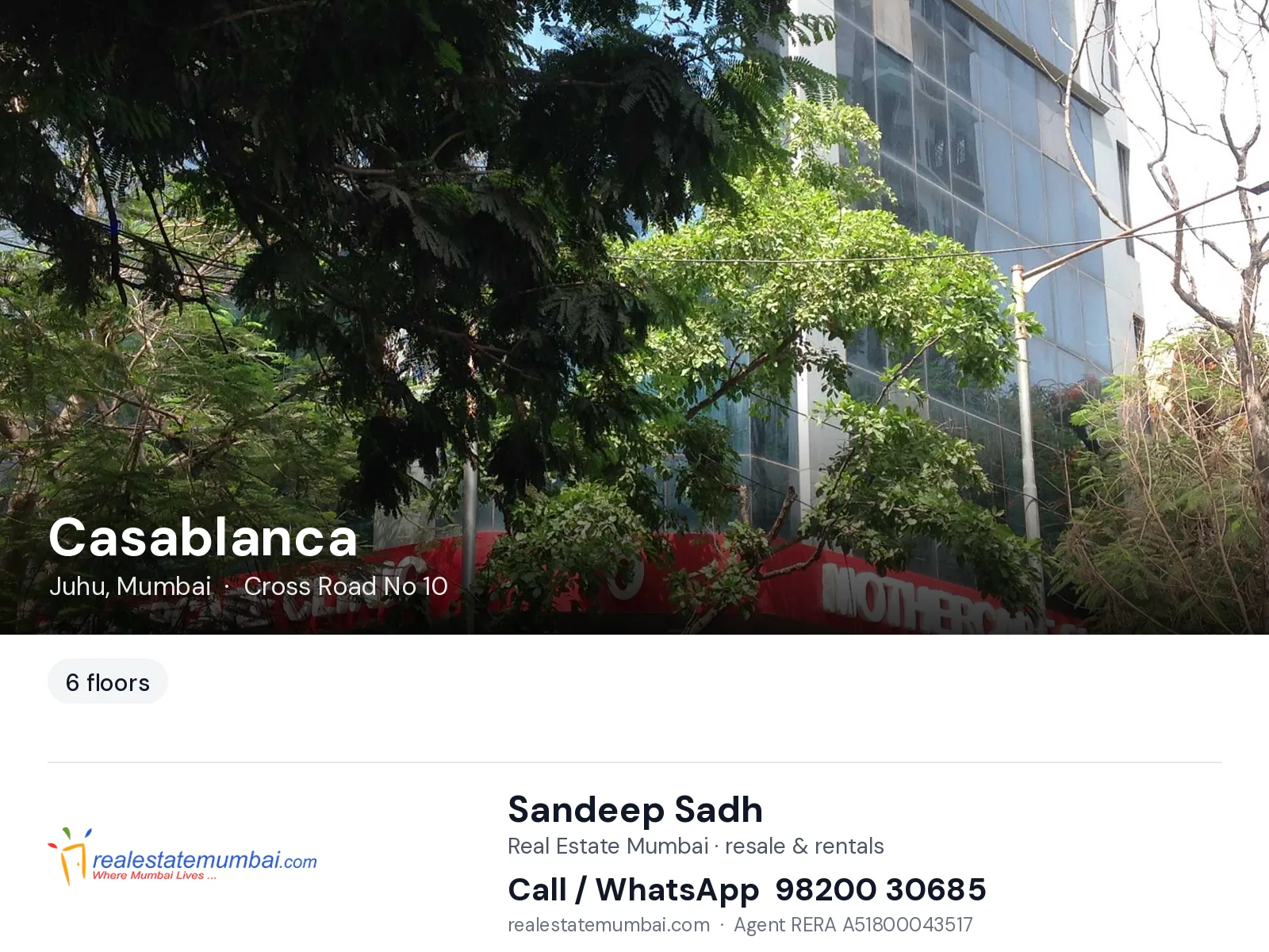 Casablanca, Juhu, Mumbai — flats | Real Estate Mumbai, Sandeep Sadh 98200 30685