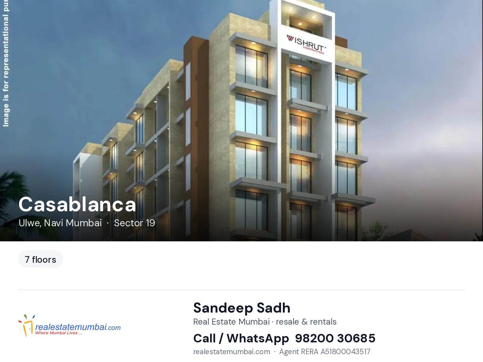 Casablanca, Ulwe, Navi Mumbai — flats | Real Estate Mumbai, Sandeep Sadh 98200 30685