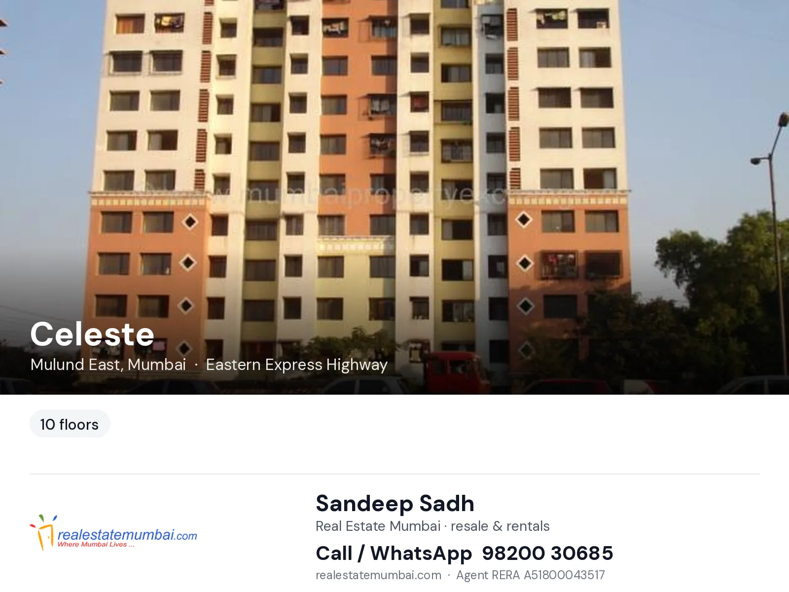 Celeste, Mulund East, Mumbai — flats | Real Estate Mumbai, Sandeep Sadh 98200 30685