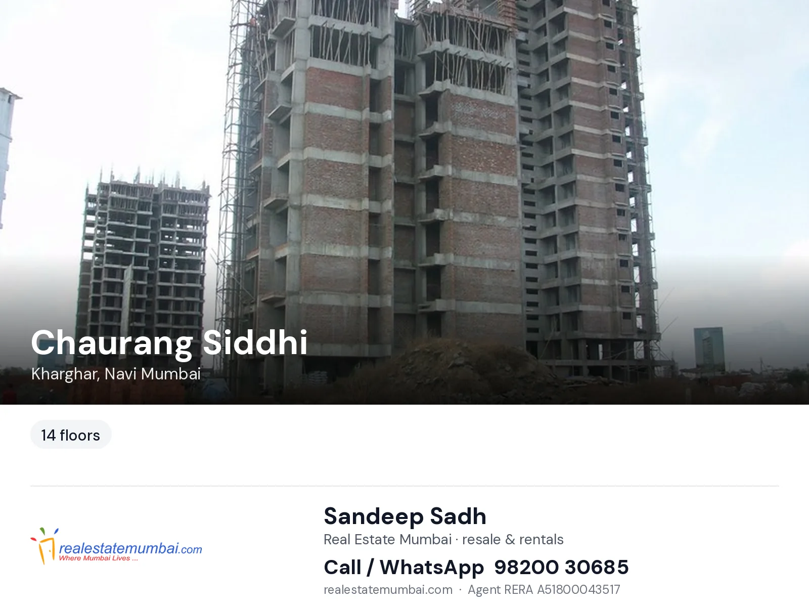 Chaurang Siddhi, Kharghar, Navi Mumbai — flats | Real Estate Mumbai, Sandeep Sadh 98200 30685