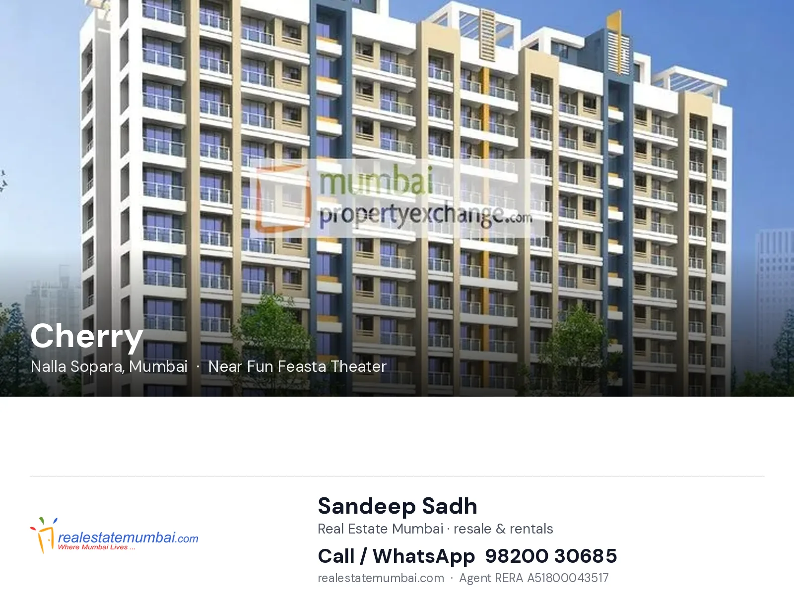 Cherry, Nalla Sopara, Mumbai — flats | Real Estate Mumbai, Sandeep Sadh 98200 30685