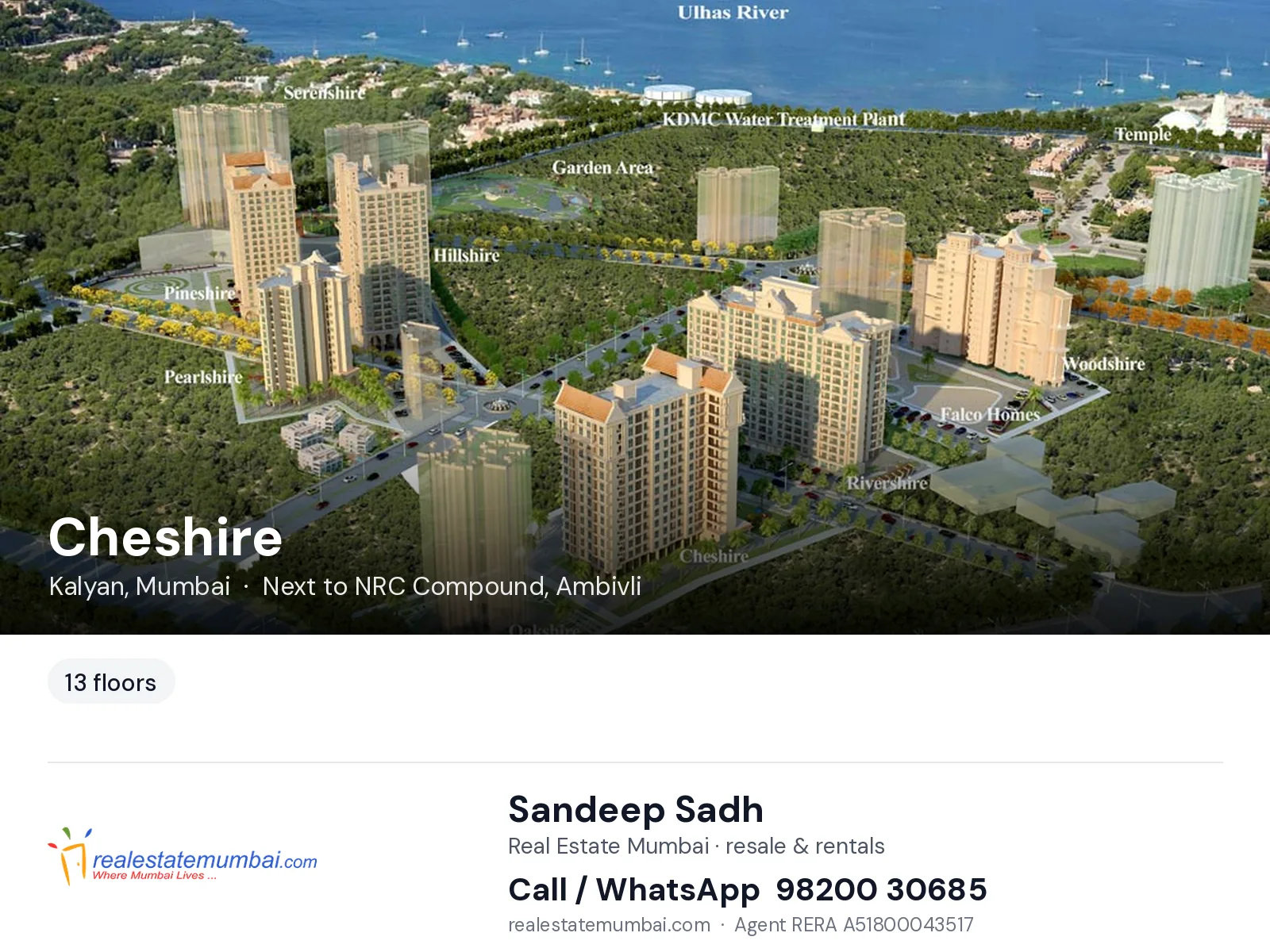 Cheshire, Kalyan, Mumbai — flats | Real Estate Mumbai, Sandeep Sadh 98200 30685