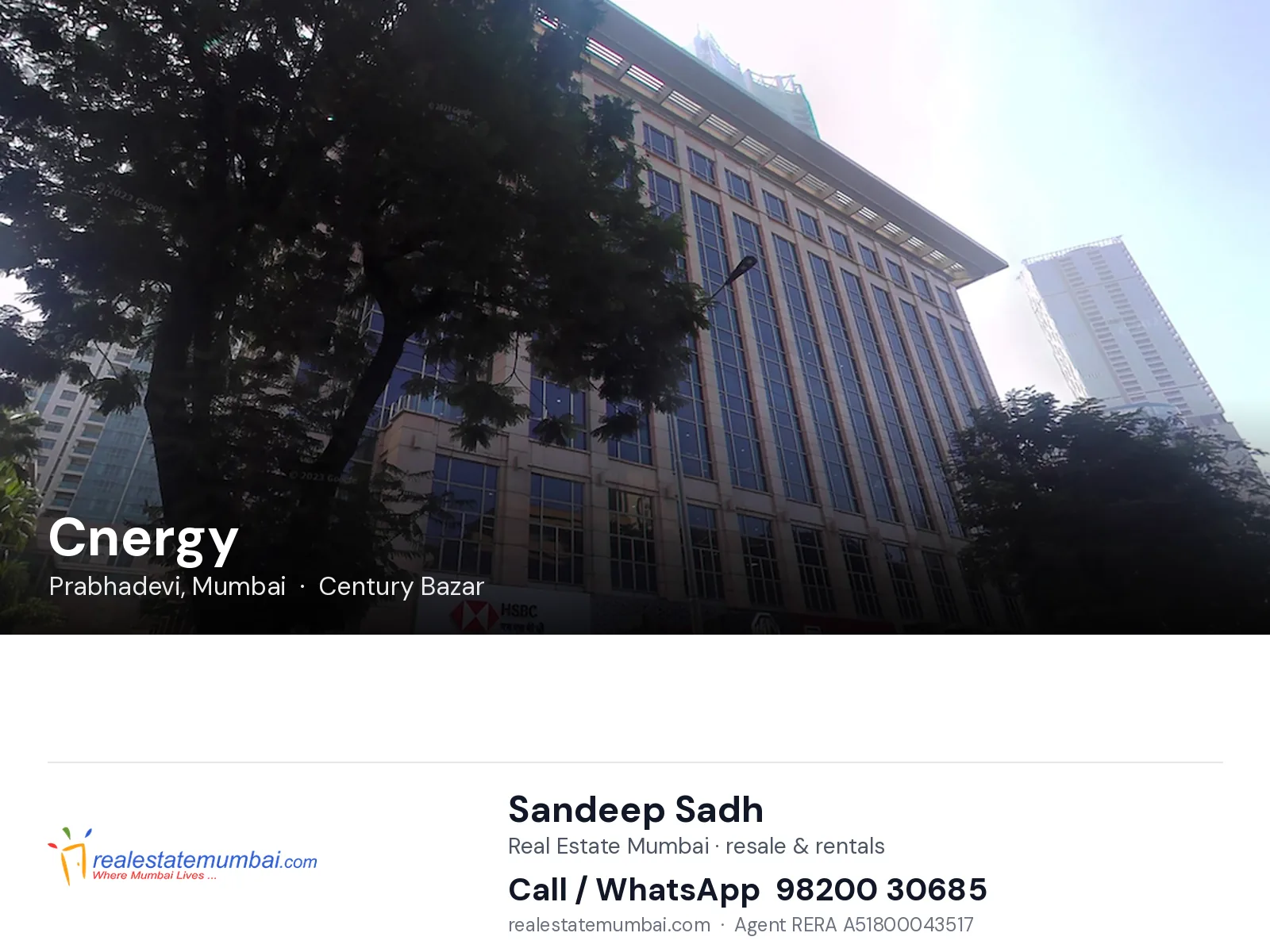 Cnergy, Prabhadevi, Mumbai — flats | Real Estate Mumbai, Sandeep Sadh 98200 30685