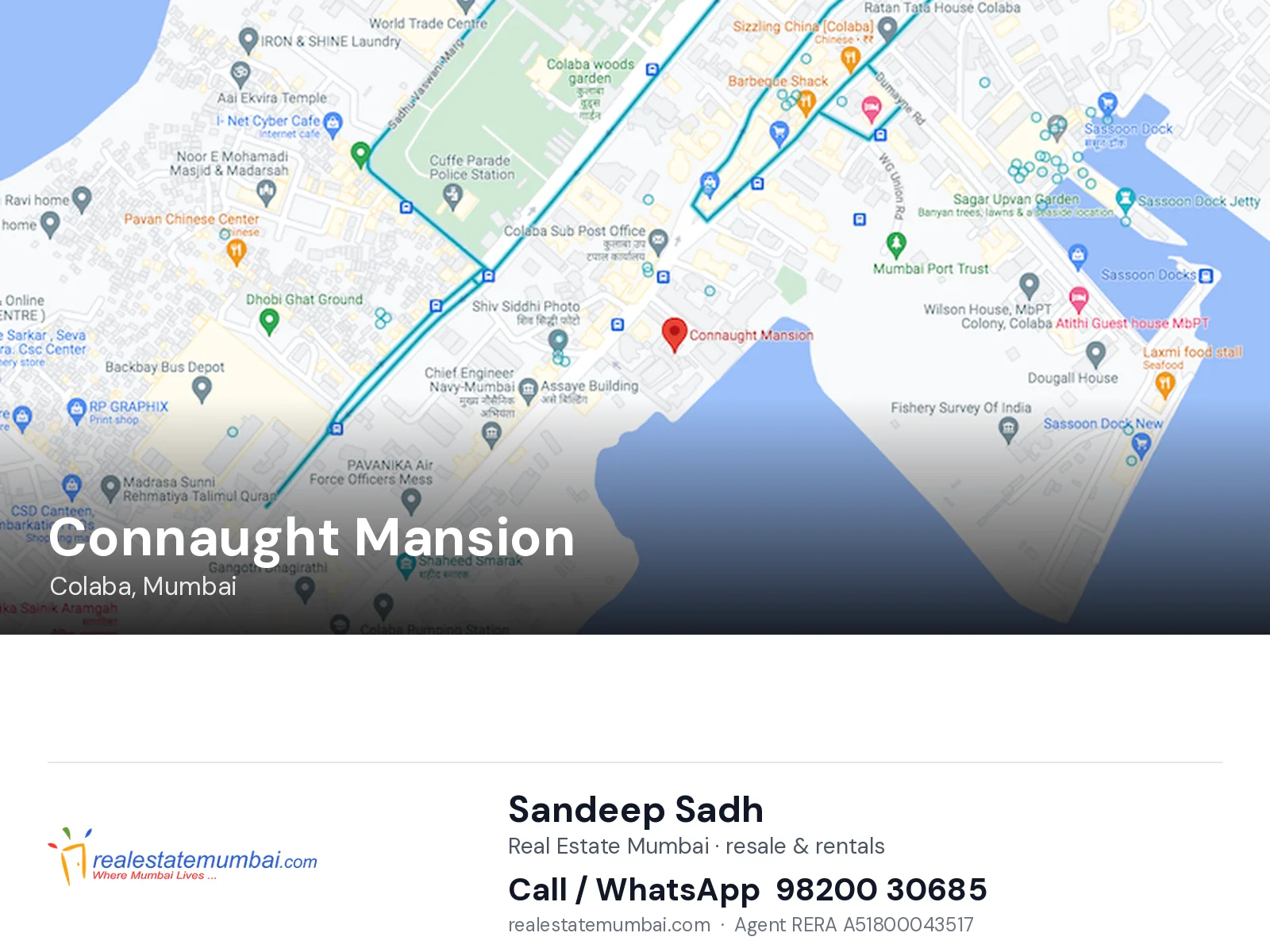Connaught Mansion, Colaba, Mumbai — flats | Real Estate Mumbai, Sandeep Sadh 98200 30685