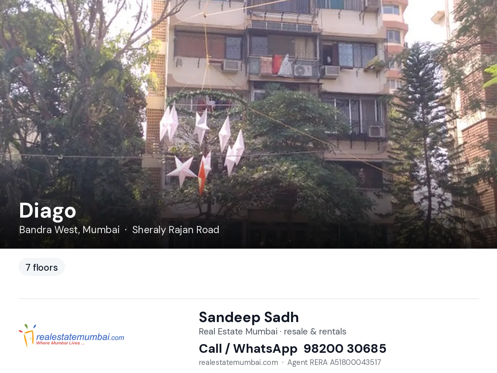 Diago, Bandra West, Mumbai — flats | Real Estate Mumbai, Sandeep Sadh 98200 30685