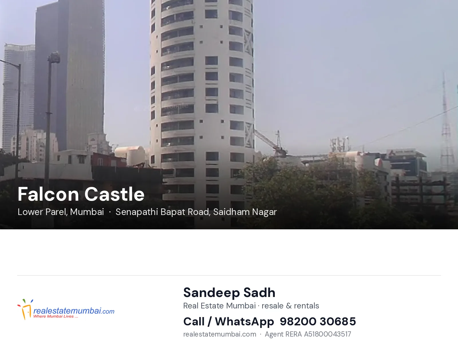 Falcon Castle, Lower Parel, Mumbai — flats | Real Estate Mumbai, Sandeep Sadh 98200 30685