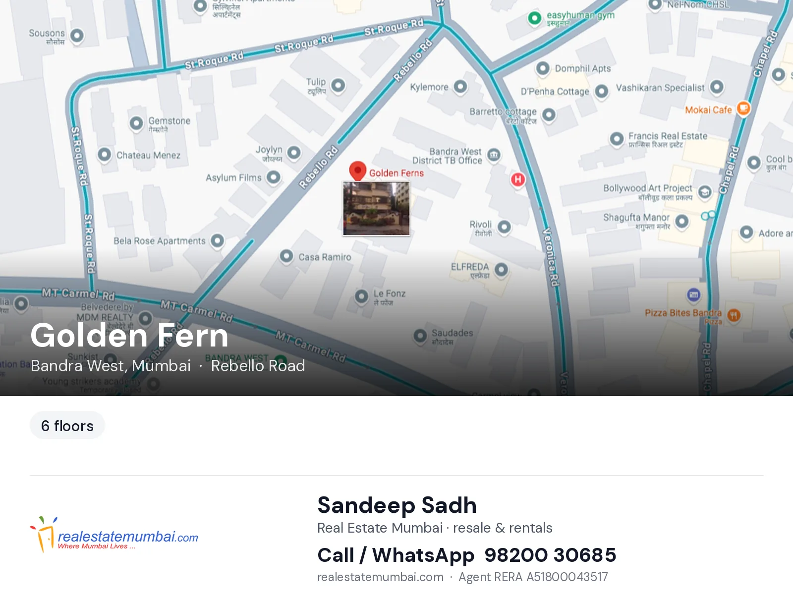Golden Fern, Bandra West, Mumbai — flats | Real Estate Mumbai, Sandeep Sadh 98200 30685