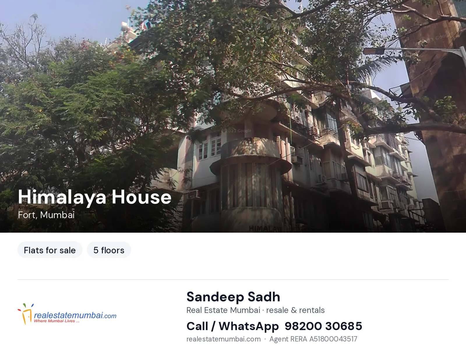 Himalaya House, Fort, Mumbai — flats for sale | Real Estate Mumbai, Sandeep Sadh 98200 30685