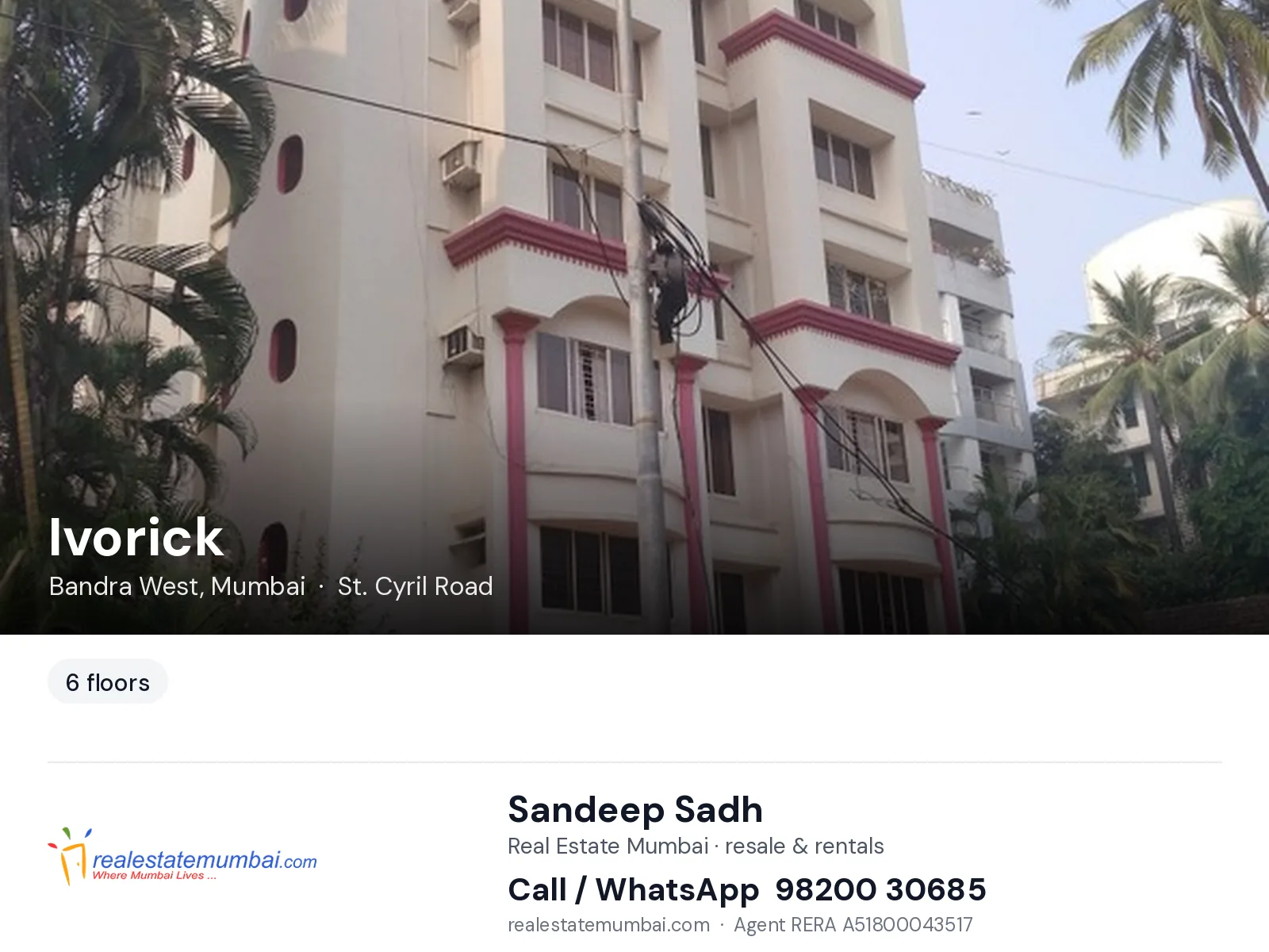Ivorick, Bandra West, Mumbai — flats | Real Estate Mumbai, Sandeep Sadh 98200 30685