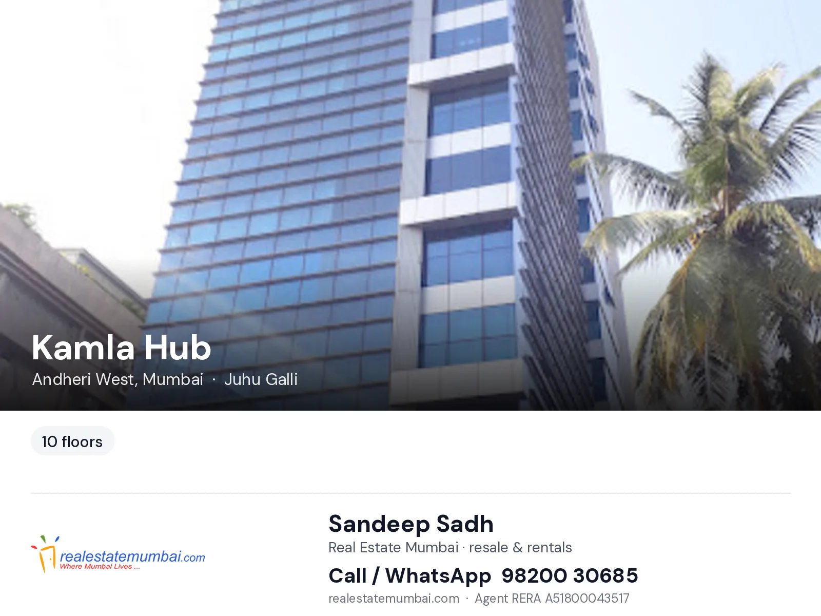 Kamla Hub, Andheri West, Mumbai — flats | Real Estate Mumbai, Sandeep Sadh 98200 30685