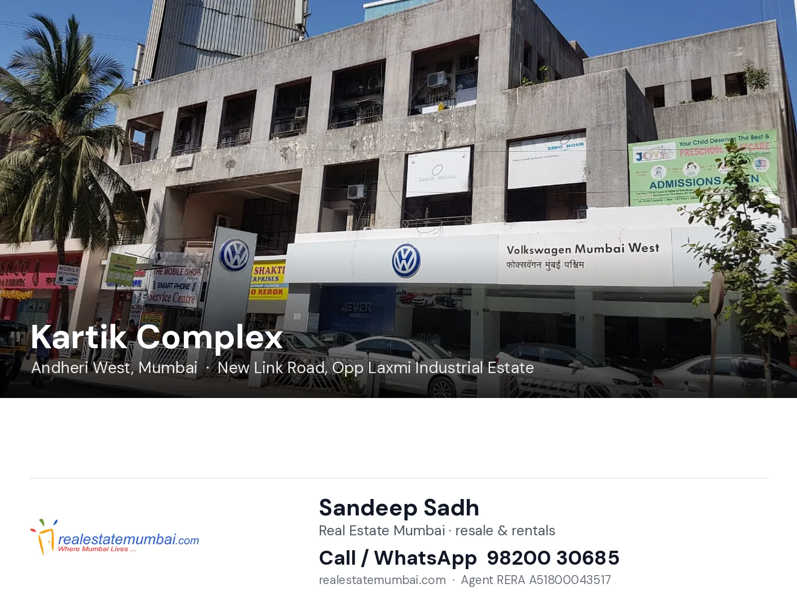 Kartik Complex, Andheri West, Mumbai — flats | Real Estate Mumbai, Sandeep Sadh 98200 30685