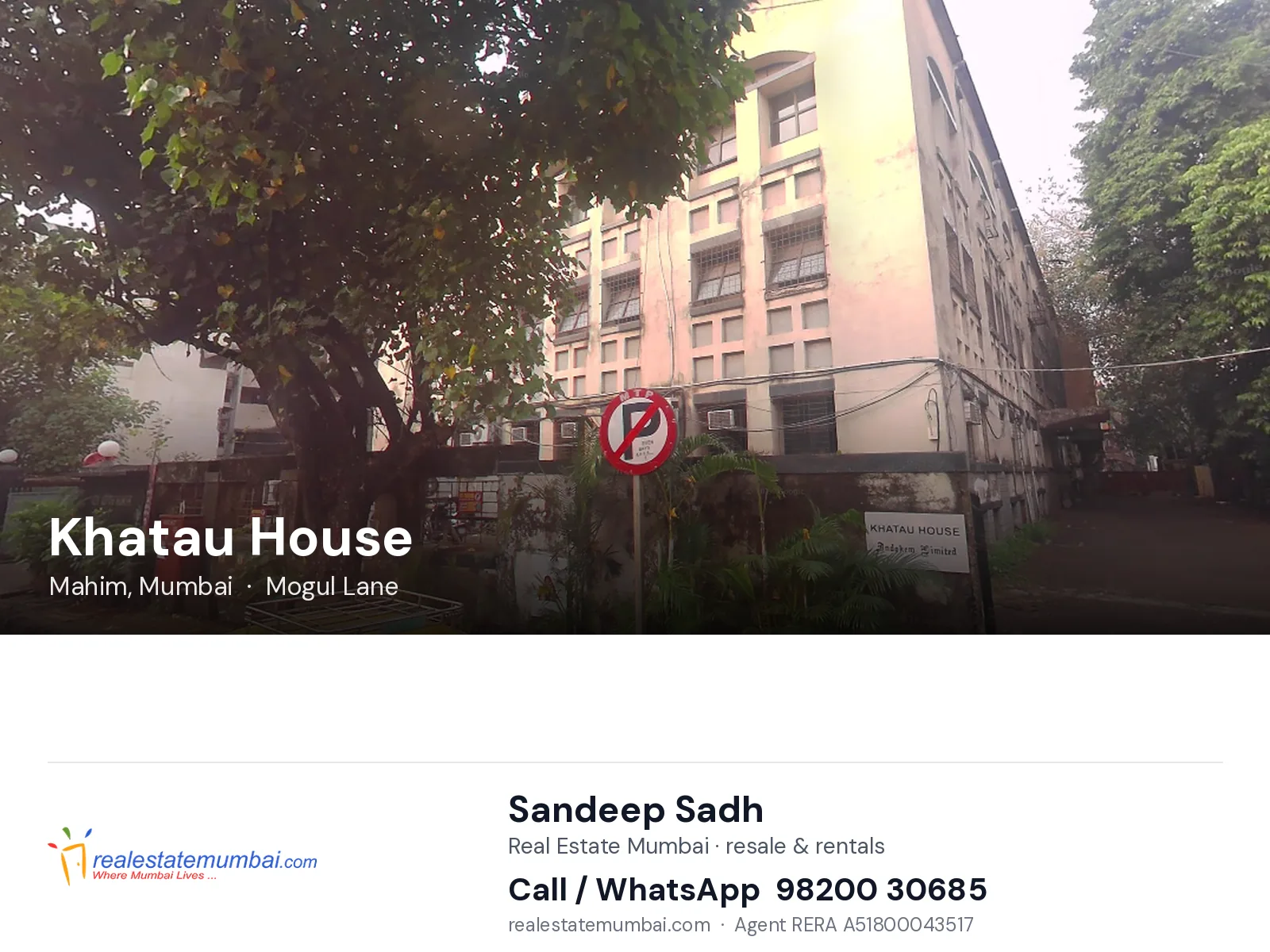 Khatau House, Mahim, Mumbai — flats | Real Estate Mumbai, Sandeep Sadh 98200 30685