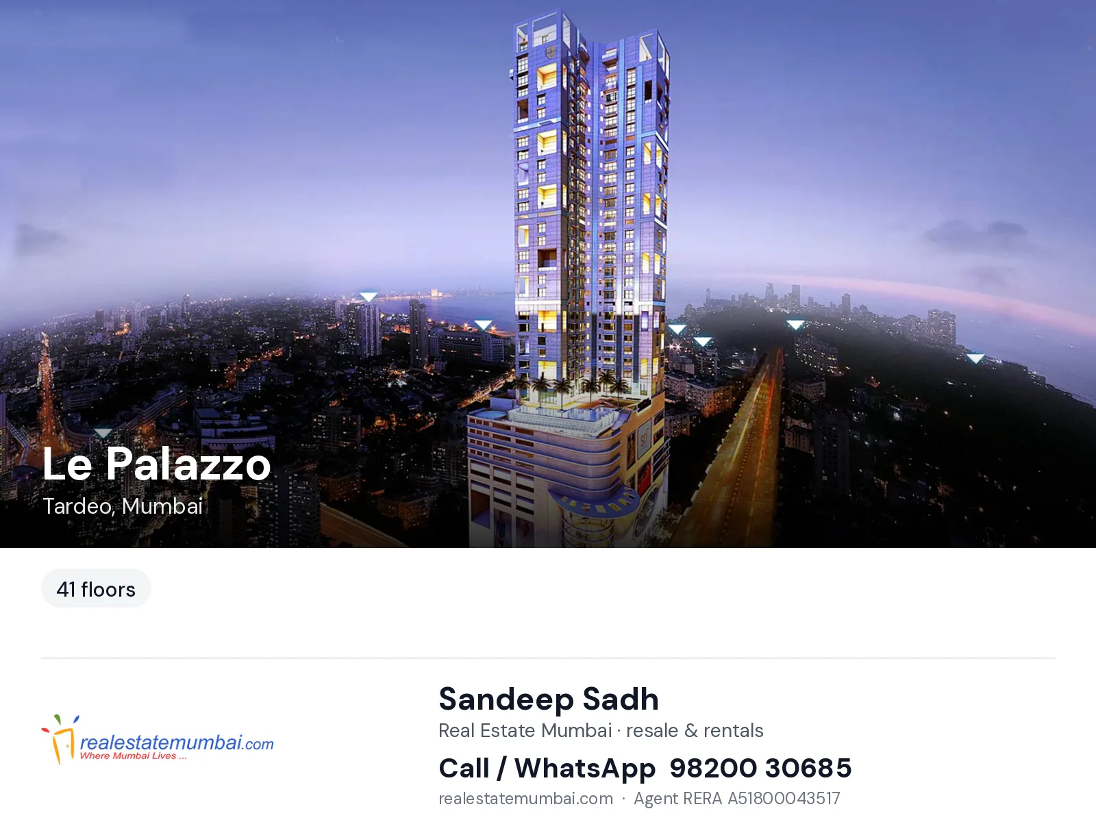 Le Palazzo, Tardeo, Mumbai — flats | Real Estate Mumbai, Sandeep Sadh 98200 30685
