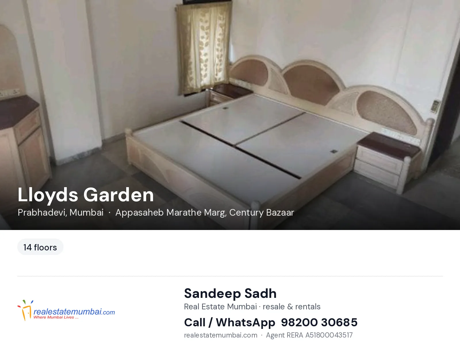 Lloyds Garden, Prabhadevi, Mumbai — flats | Real Estate Mumbai, Sandeep Sadh 98200 30685