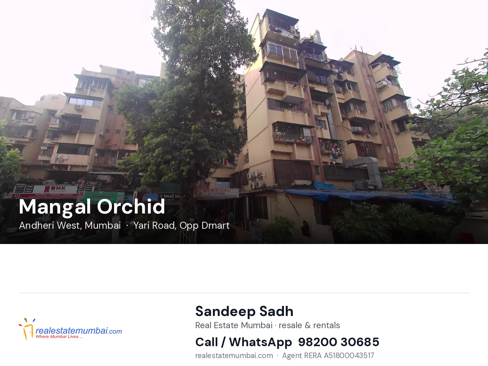 Mangal Orchid, Andheri West, Mumbai — flats | Real Estate Mumbai, Sandeep Sadh 98200 30685