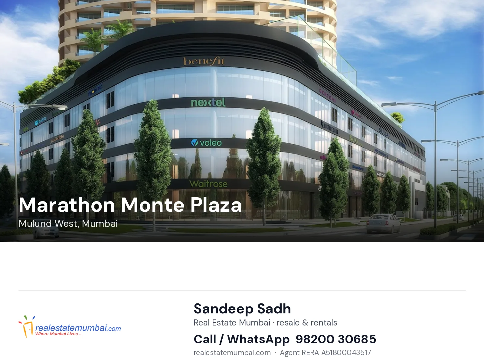 Marathon Monte Plaza, Mulund West, Mumbai — flats | Real Estate Mumbai, Sandeep Sadh 98200 30685