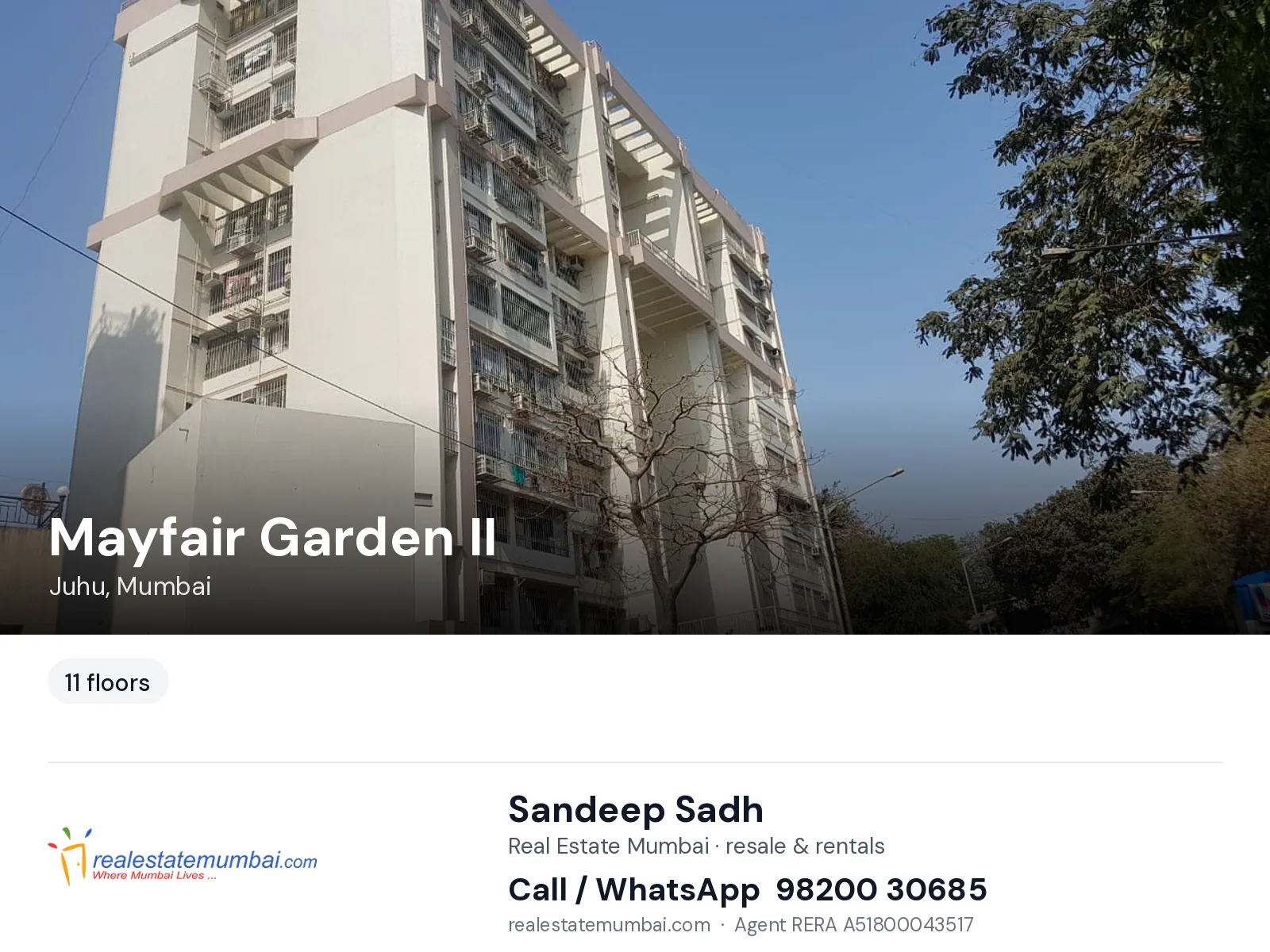 Mayfair Garden II, Juhu, Mumbai — flats | Real Estate Mumbai, Sandeep Sadh 98200 30685