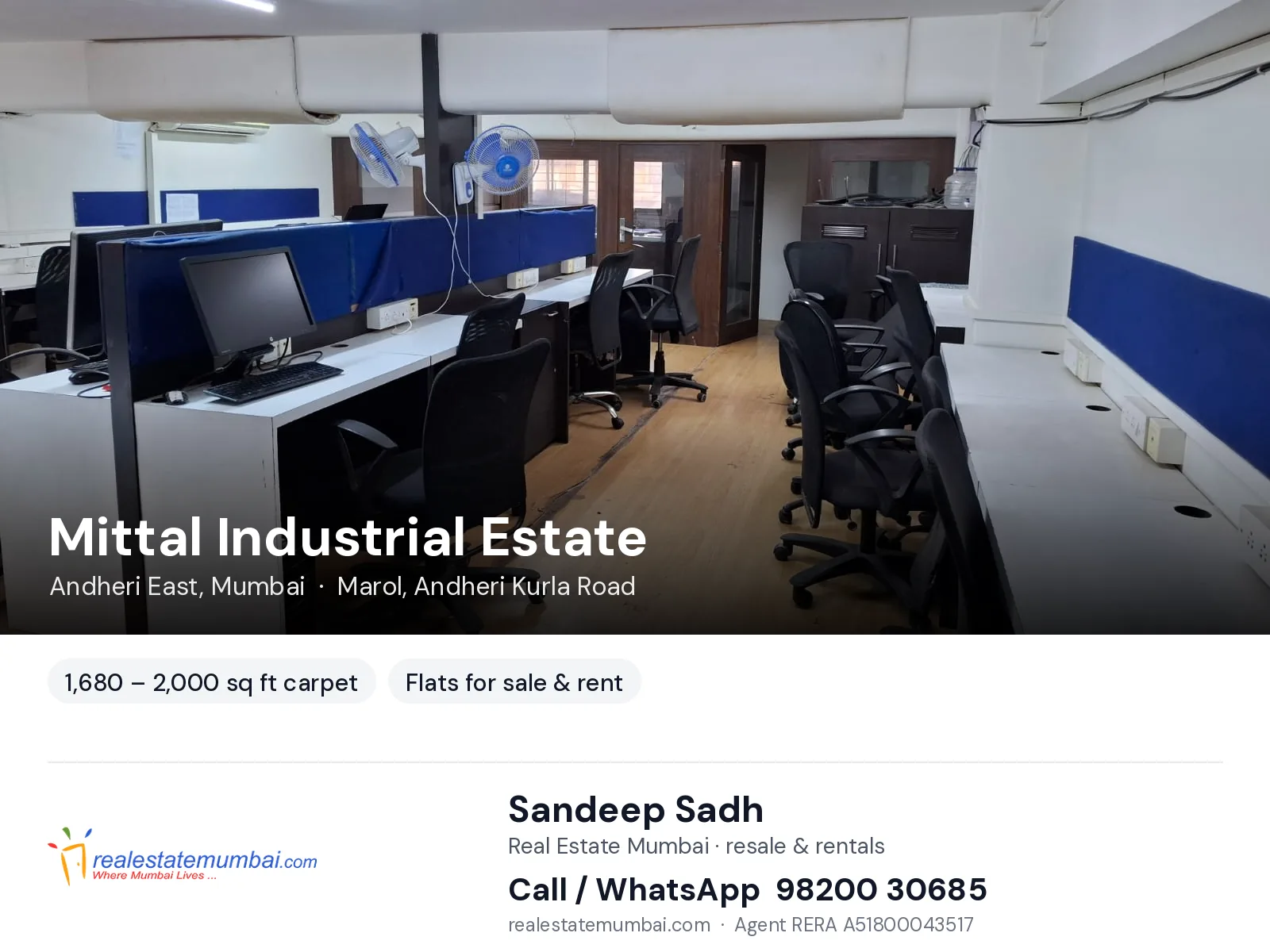 Mittal Industrial Estate, Andheri East, Mumbai — flats for sale & rent | Real Estate Mumbai, Sandeep Sadh 98200 30685