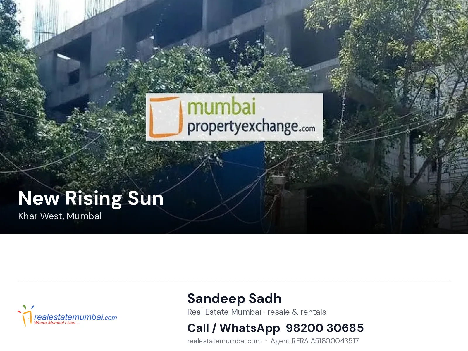 New Rising Sun, Khar West, Mumbai — flats | Real Estate Mumbai, Sandeep Sadh 98200 30685