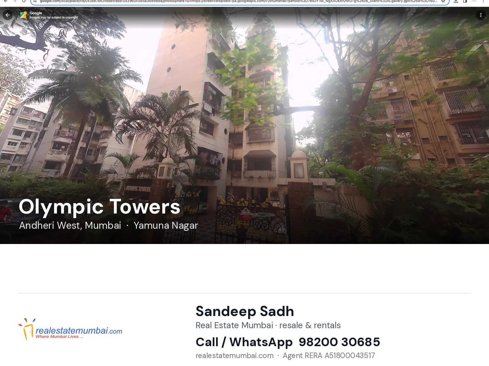 Olympic Towers, Andheri West, Mumbai — flats | Real Estate Mumbai, Sandeep Sadh 98200 30685
