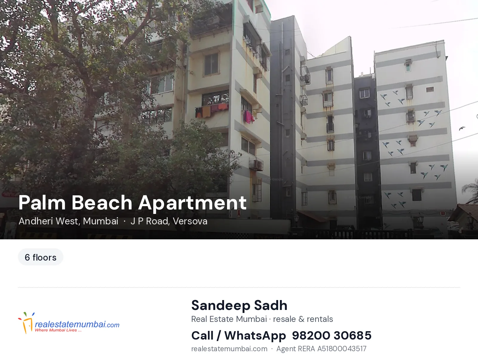 Palm Beach Apartment, Andheri West, Mumbai — flats | Real Estate Mumbai, Sandeep Sadh 98200 30685