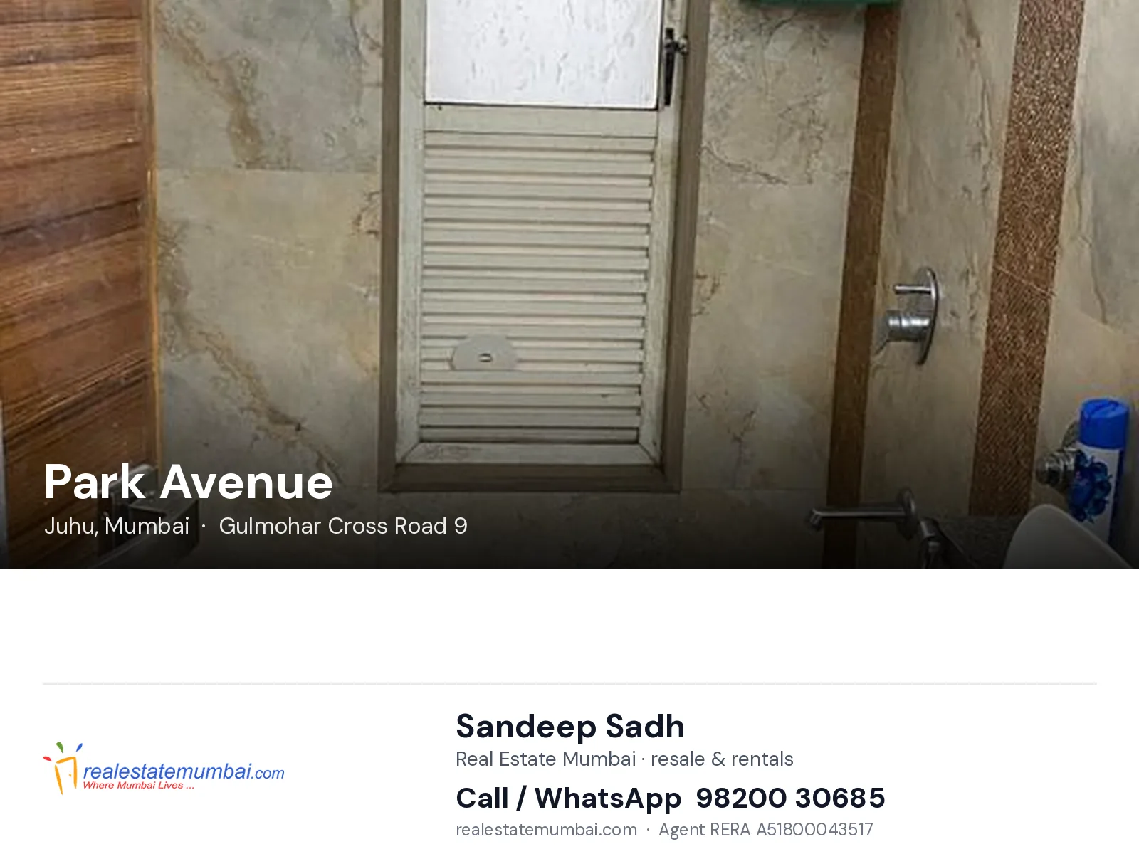 Park Avenue, Juhu, Mumbai — flats | Real Estate Mumbai, Sandeep Sadh 98200 30685