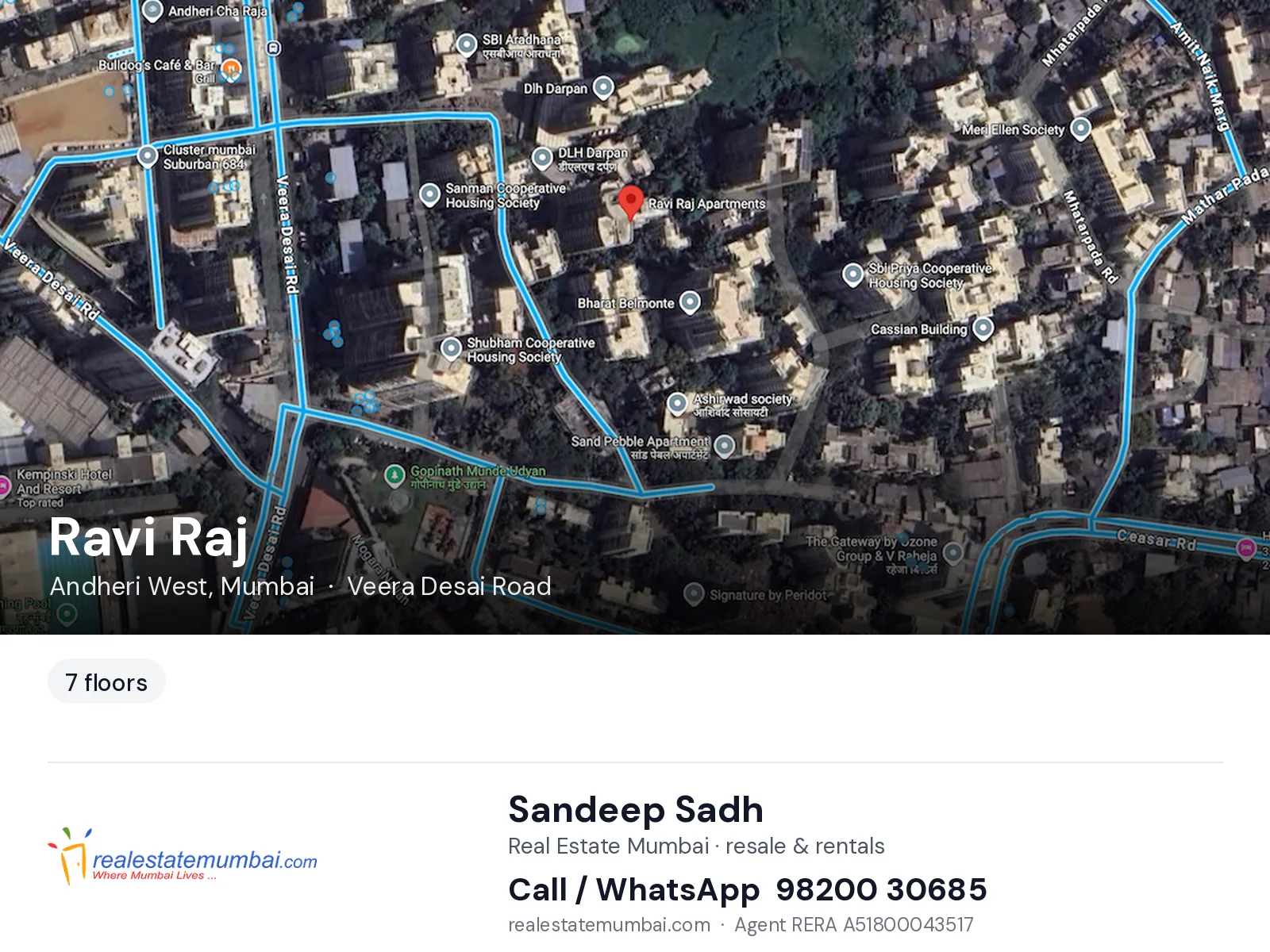 Ravi Raj, Andheri West, Mumbai — flats | Real Estate Mumbai, Sandeep Sadh 98200 30685