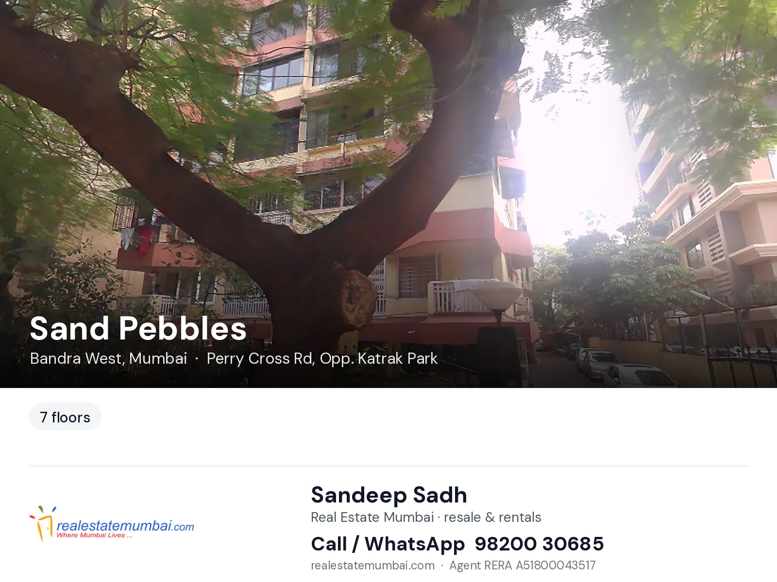 Sand Pebbles, Bandra West, Mumbai — flats | Real Estate Mumbai, Sandeep Sadh 98200 30685