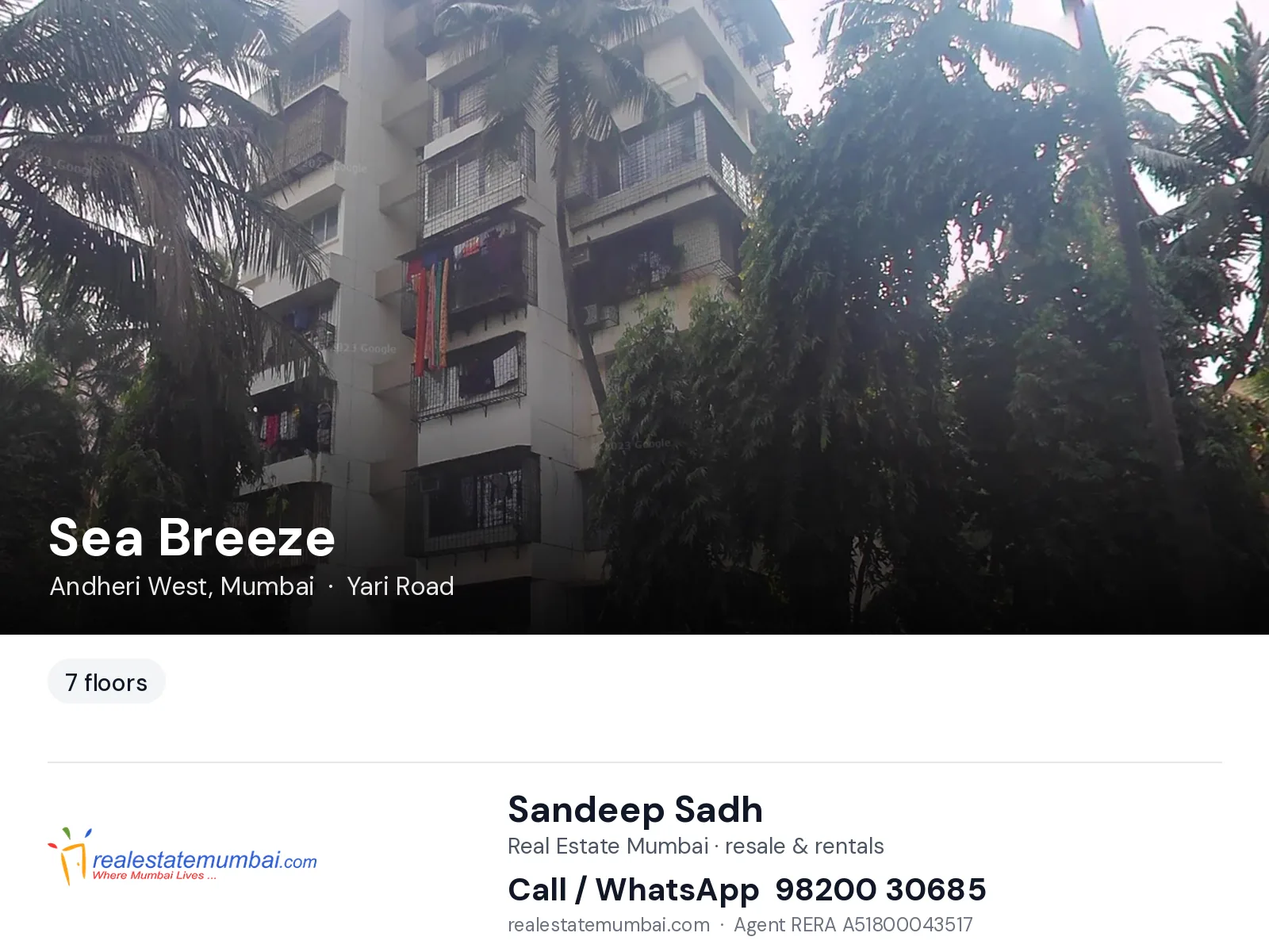 Sea Breeze, Andheri West, Mumbai — flats | Real Estate Mumbai, Sandeep Sadh 98200 30685