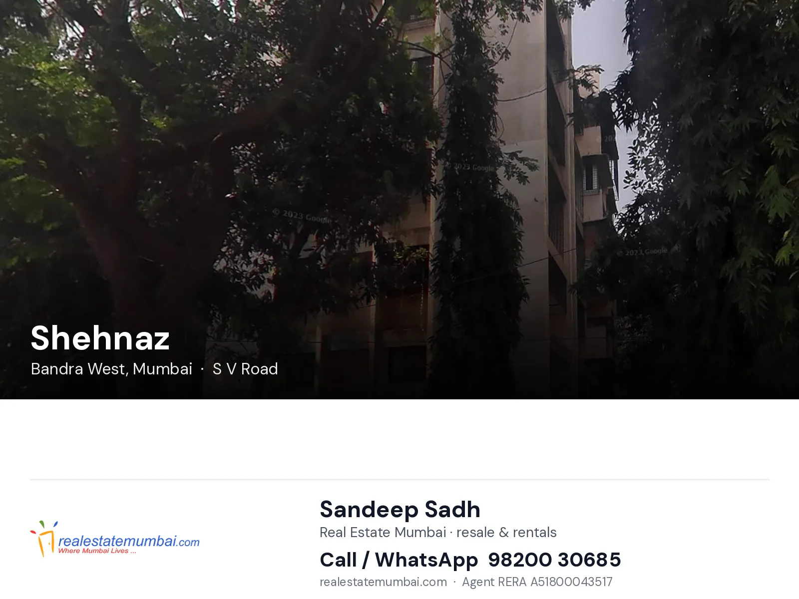 Shehnaz, Bandra West, Mumbai — flats | Real Estate Mumbai, Sandeep Sadh 98200 30685